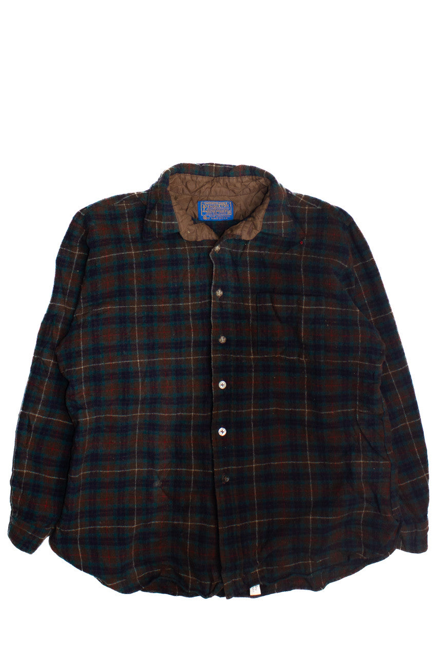 Vintage 80s Pendleton Fireside Flannel Button-Up Shirt