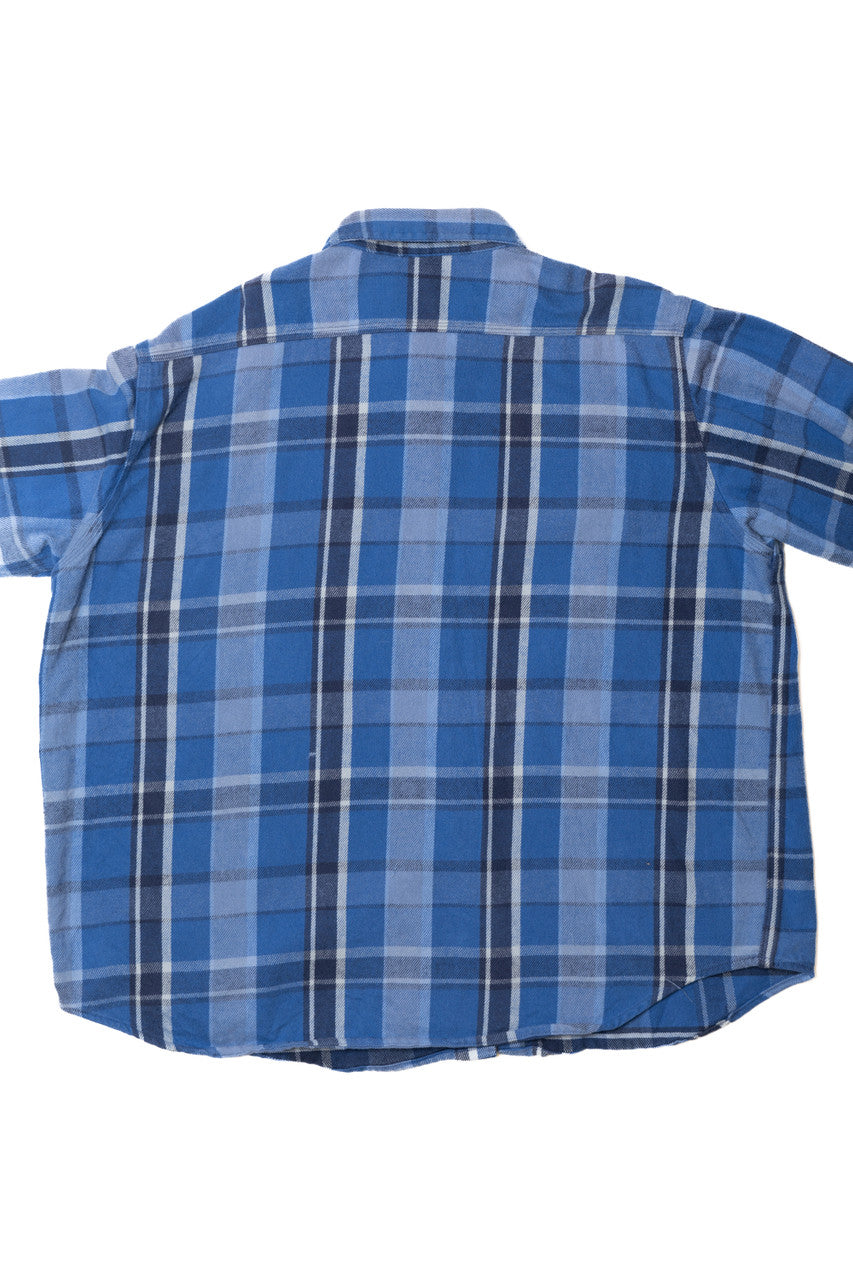 Vintage Carhartt Blue Plaid Flannel Shirt