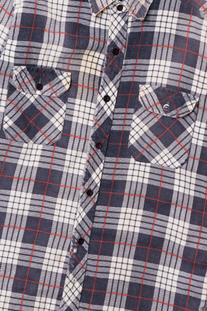Vintage Distressed Timber Run Lined Flannel Shirt