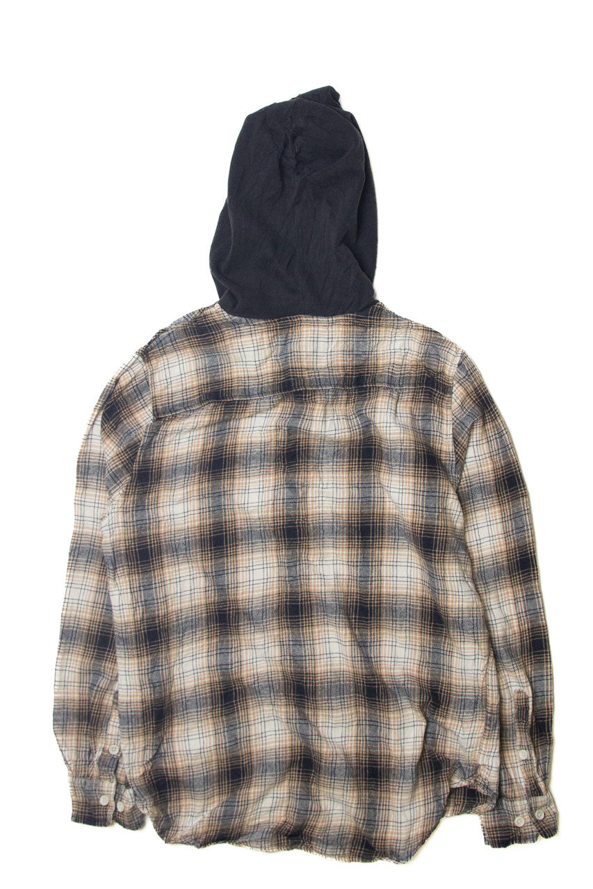 Pacsun Hooded Flannel Shirt
