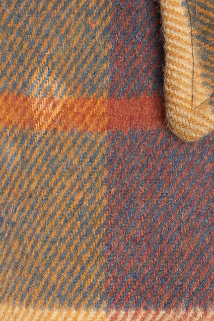 Vintage Distressed Rugby Plaid Lined Flannel Shacket (1970s)
