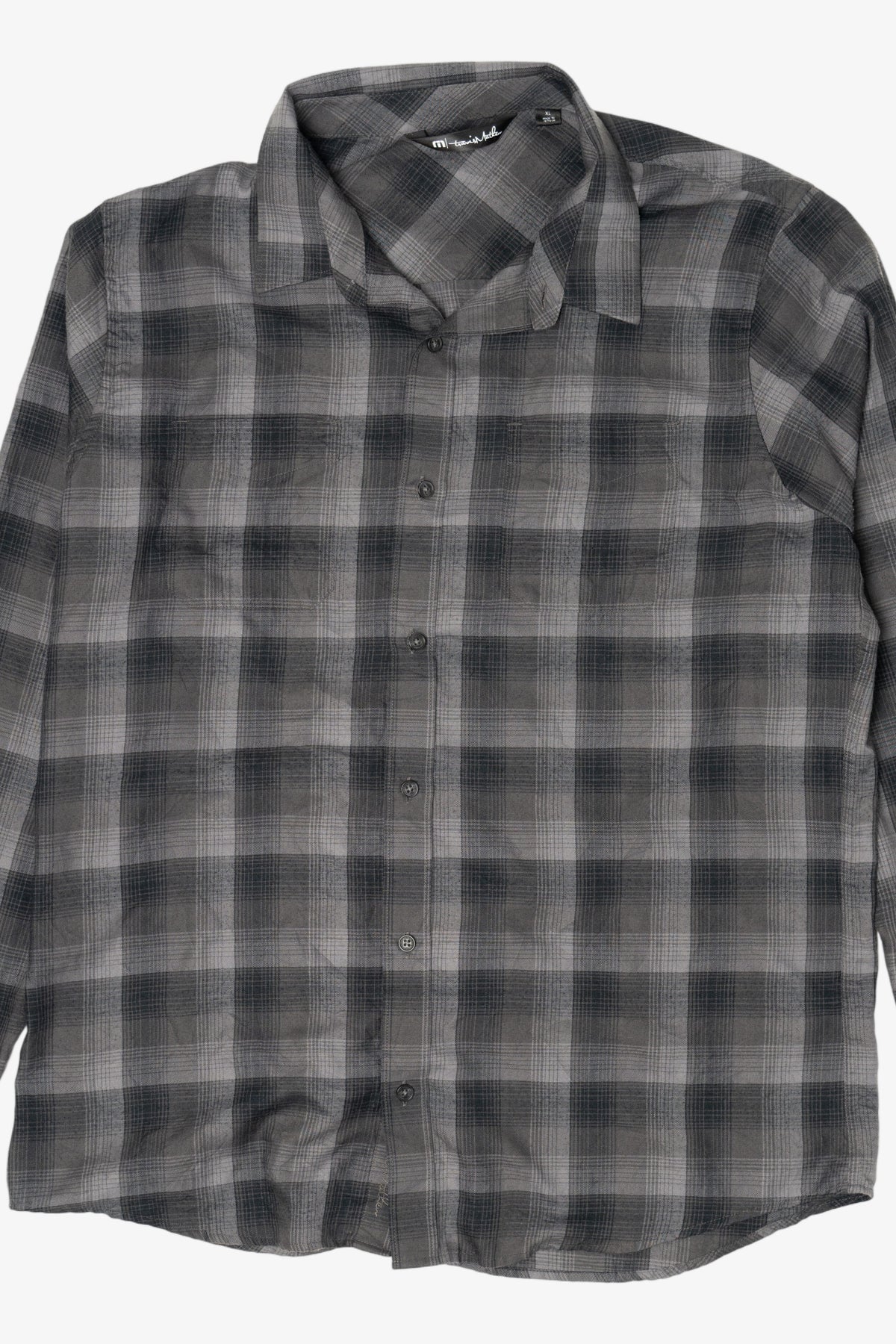 Gray Travis Mathew Flannel Shirt (2010s)