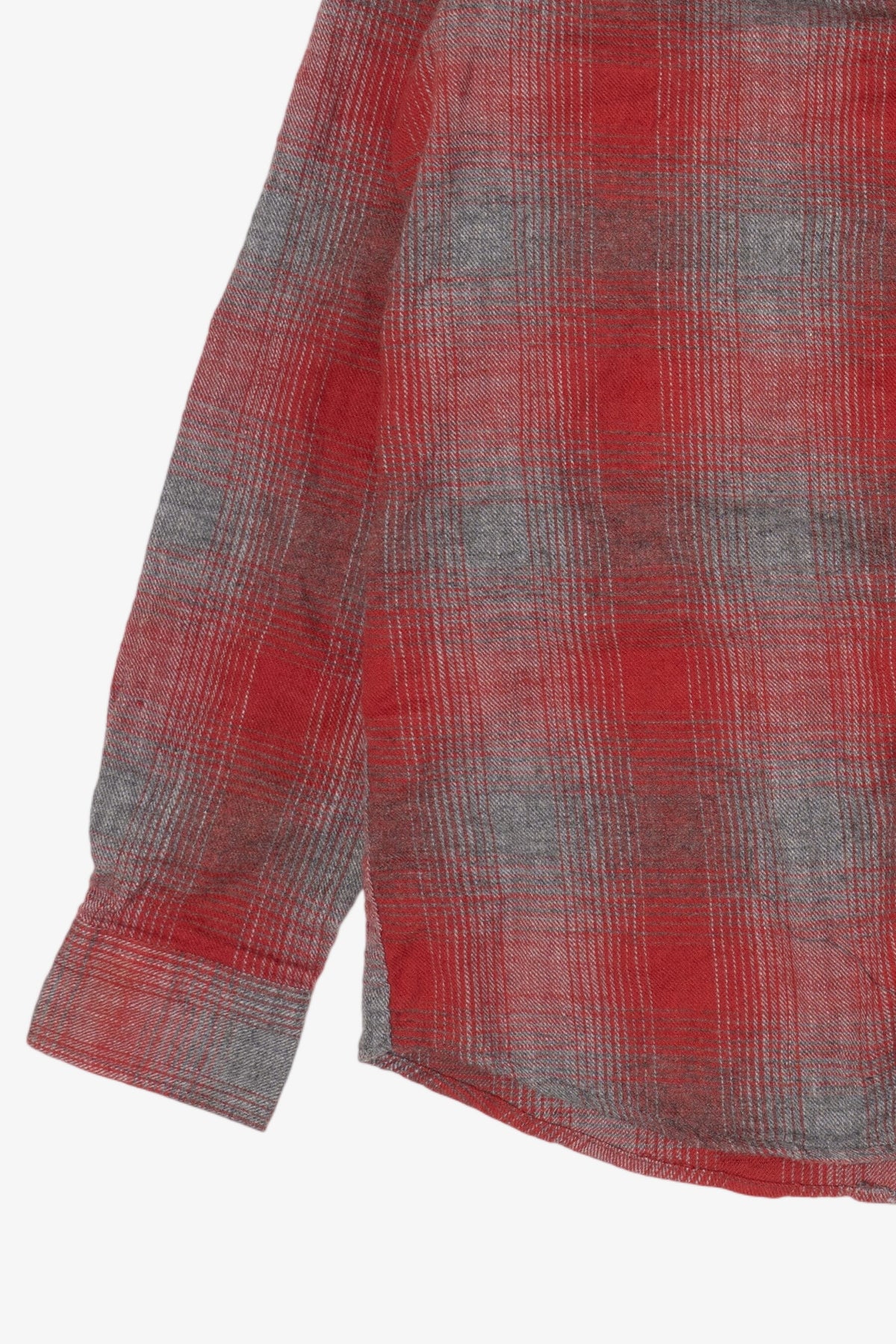 Red And Gray Ocean Current Flannel Shirt (2020s)