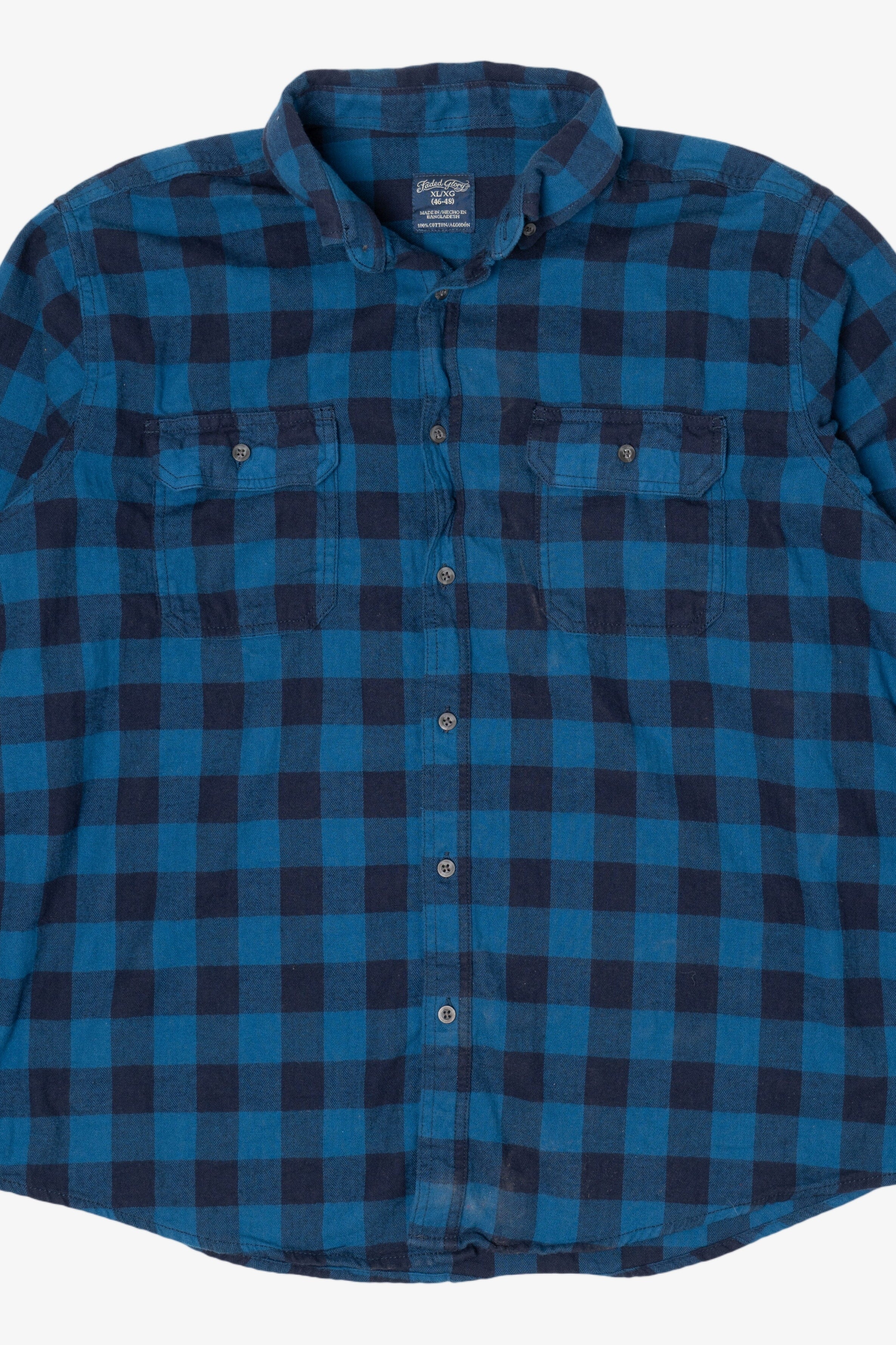 Blue Faded Glory Flannel Shirt (2010s)