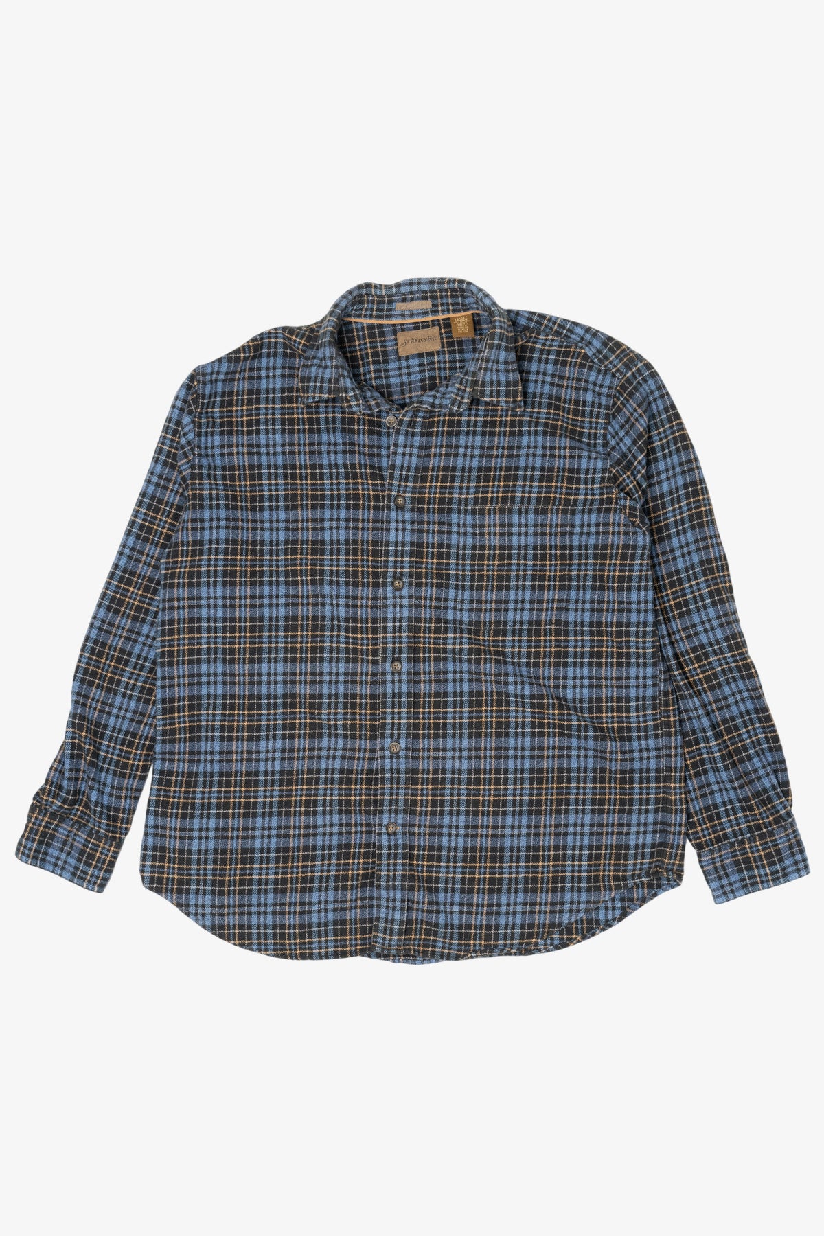 Blue St. John's Bay Flannel Shirt (2010s)