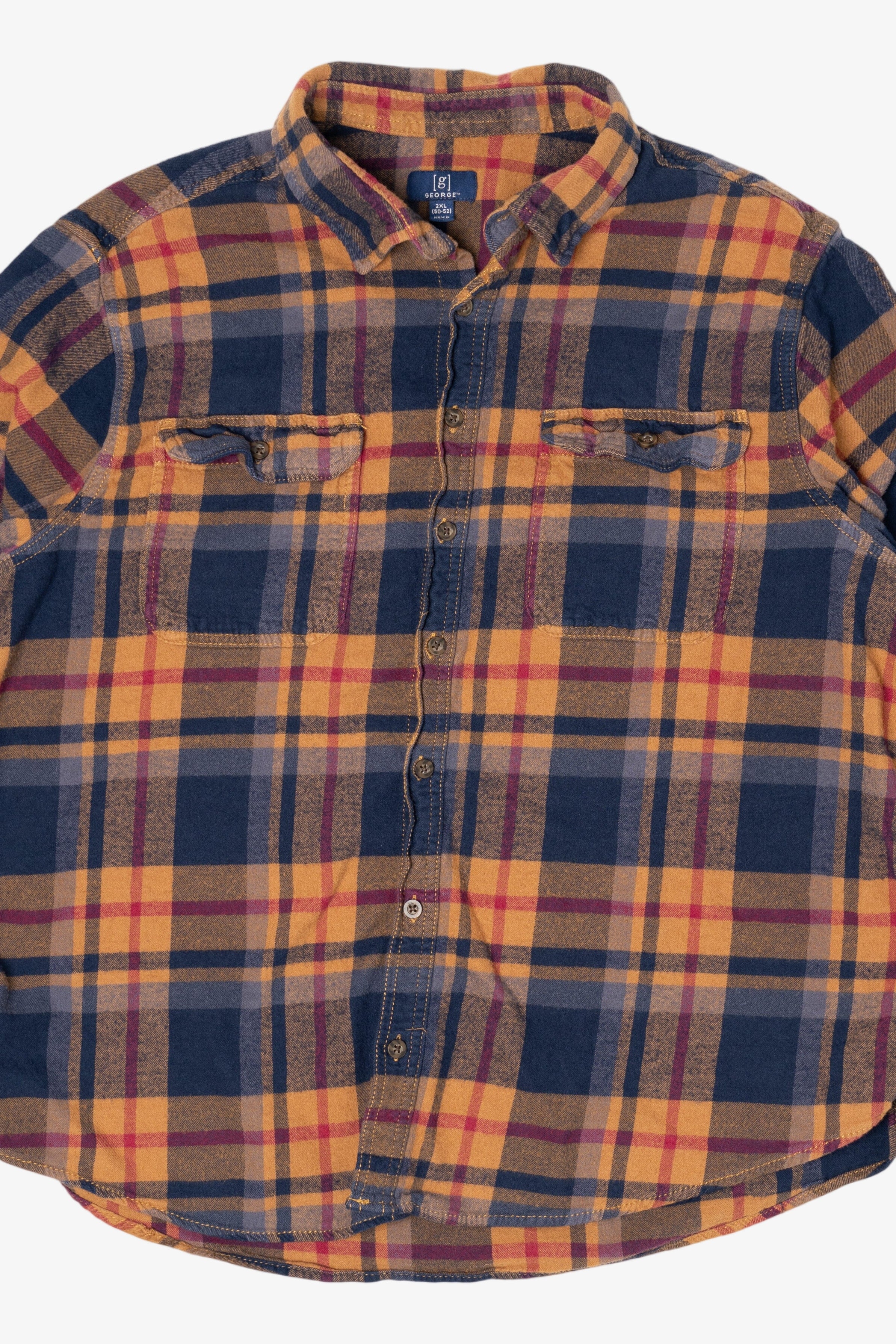 Orange And Blue George Flannel Shirt (2010s)