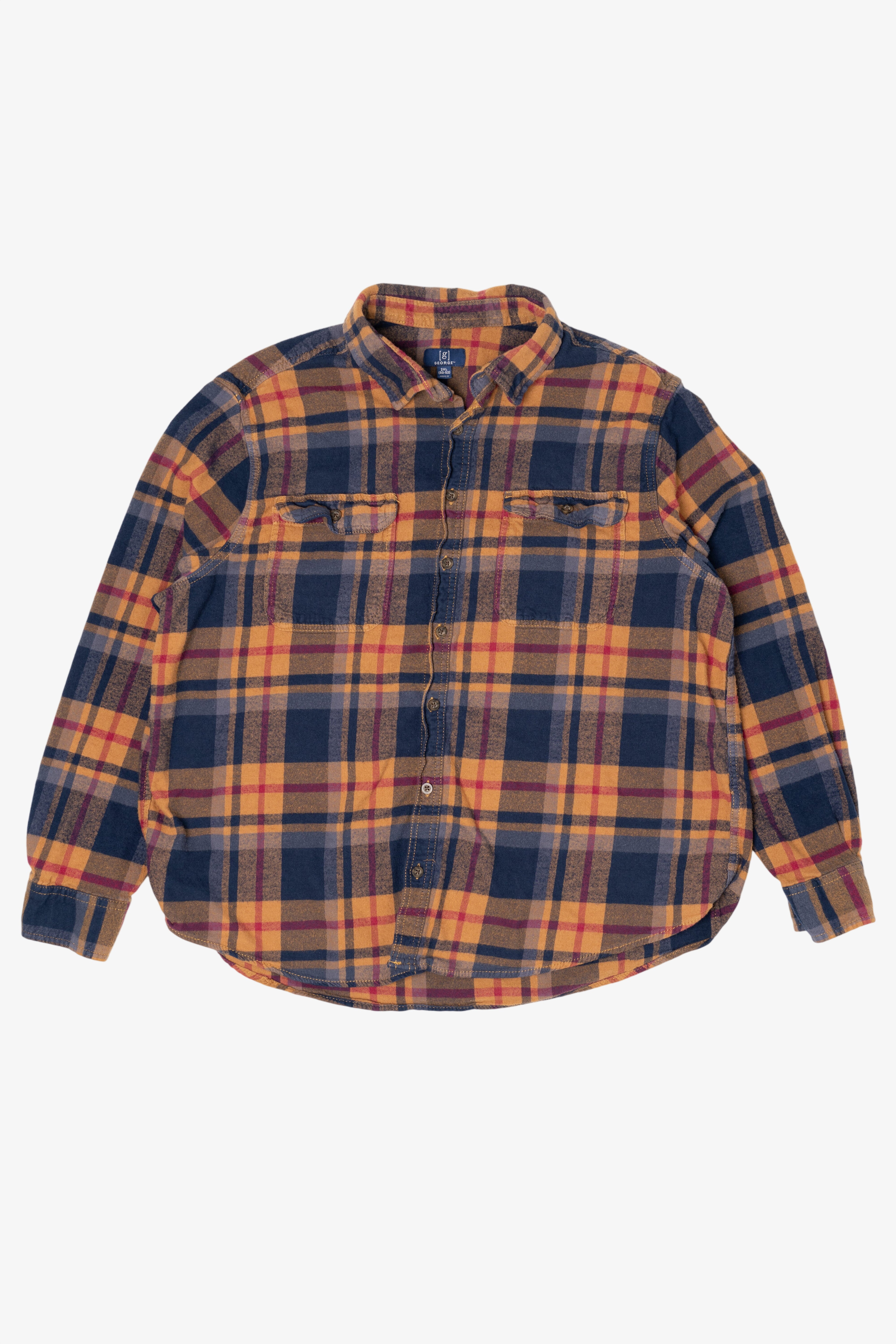 Orange And Blue George Flannel Shirt (2010s)