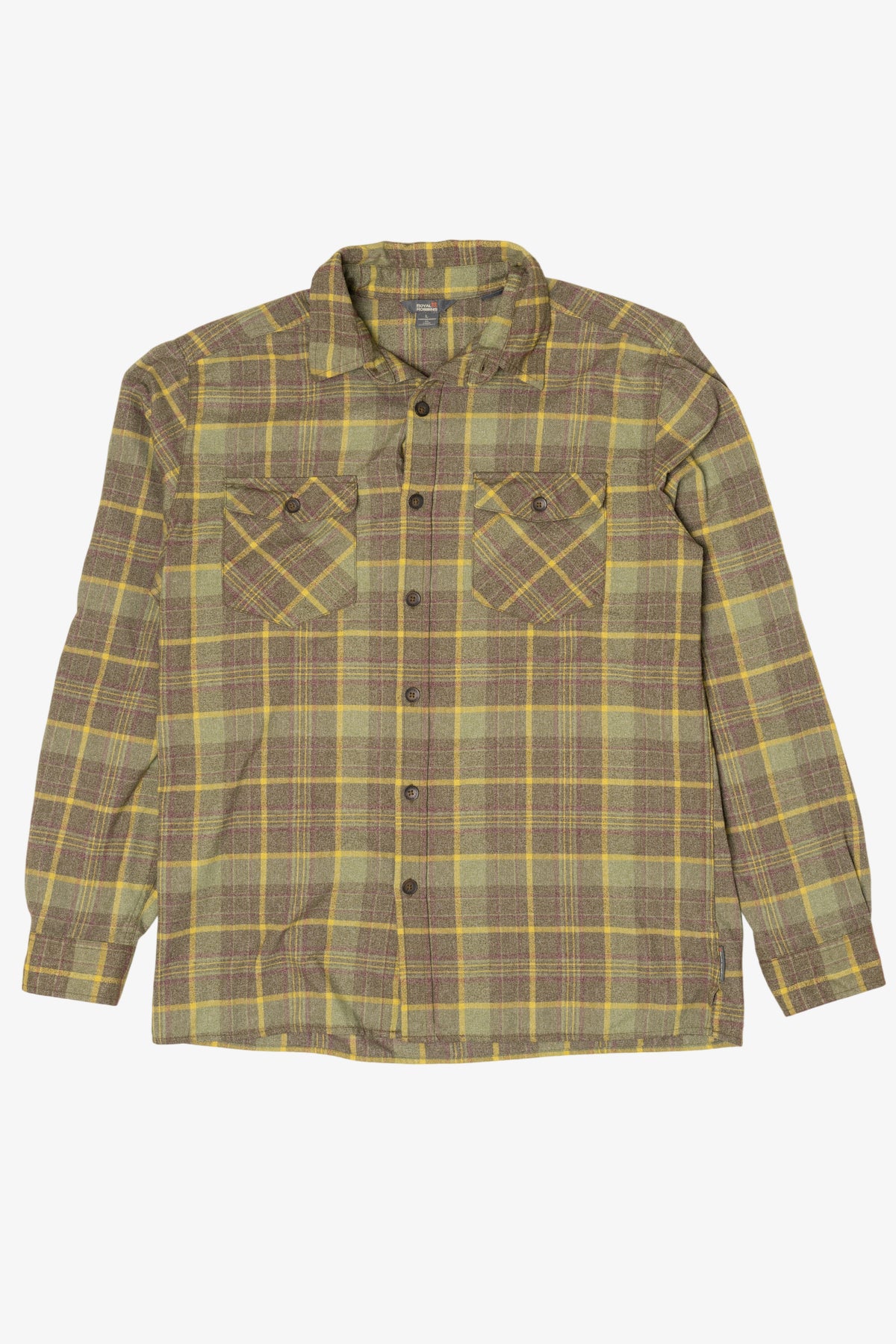 Green And Yellow Royal Robbins Flannel Shirt (2010s)