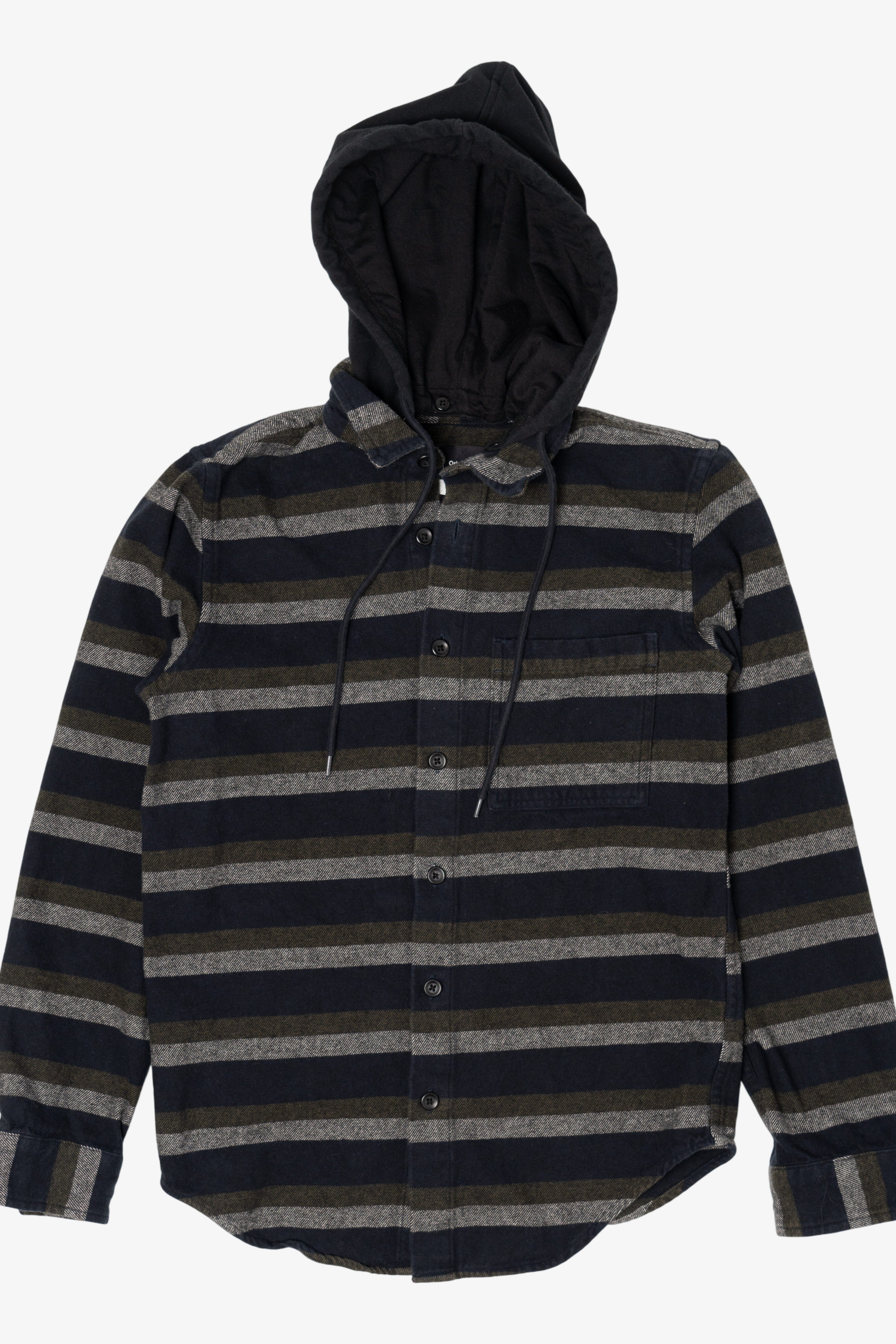 Gray Original Use Hooded Flannel Shirt (2010s)