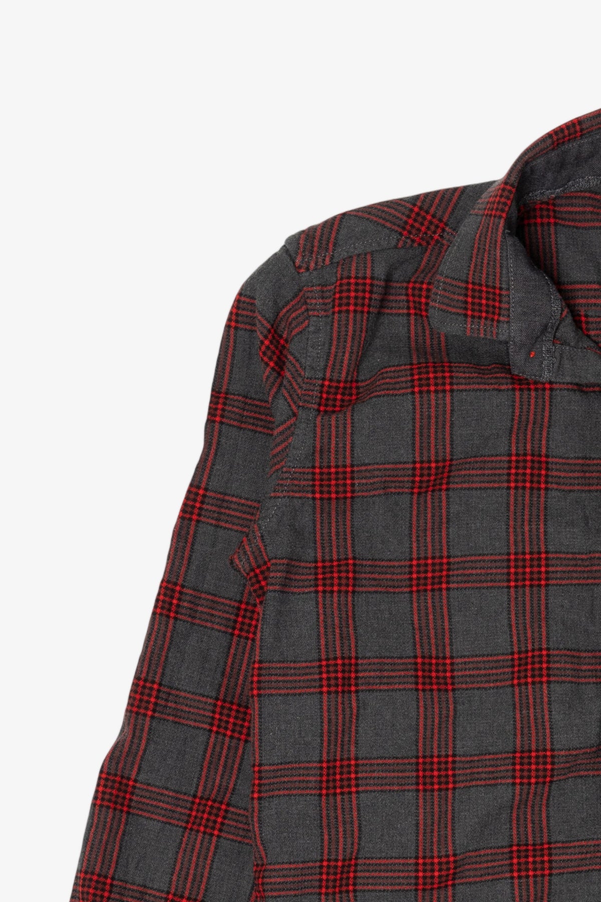 Dark Gray And Red Twills United Flannel Shirt (2010s)