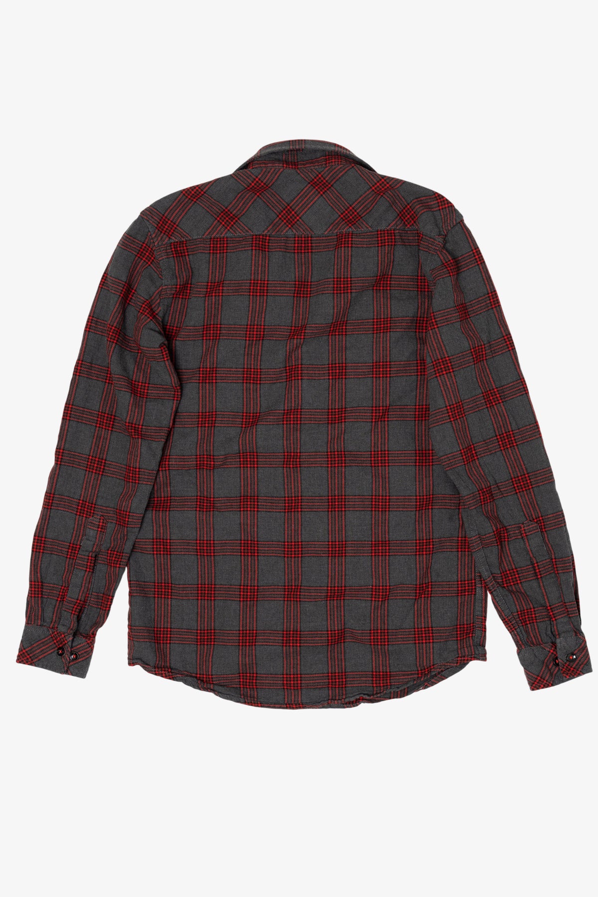 Dark Gray And Red Twills United Flannel Shirt (2010s)