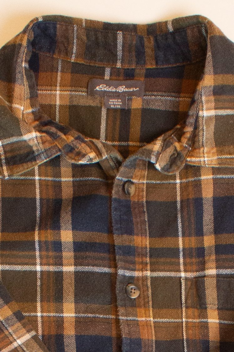 Brown Eddie Bauer Flannel Shirt (2000s)