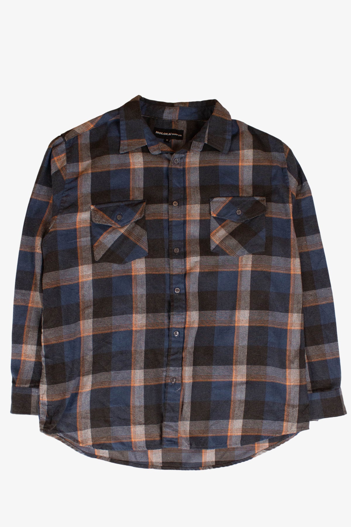 Molokai Surf Co. Blue Flannel Shirt (2000s)
