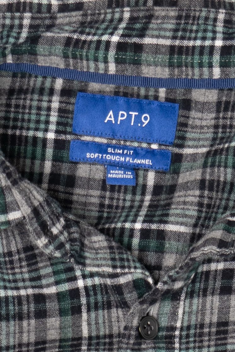 Dark Gray Apt.9 Flannel Shirt (2010s)