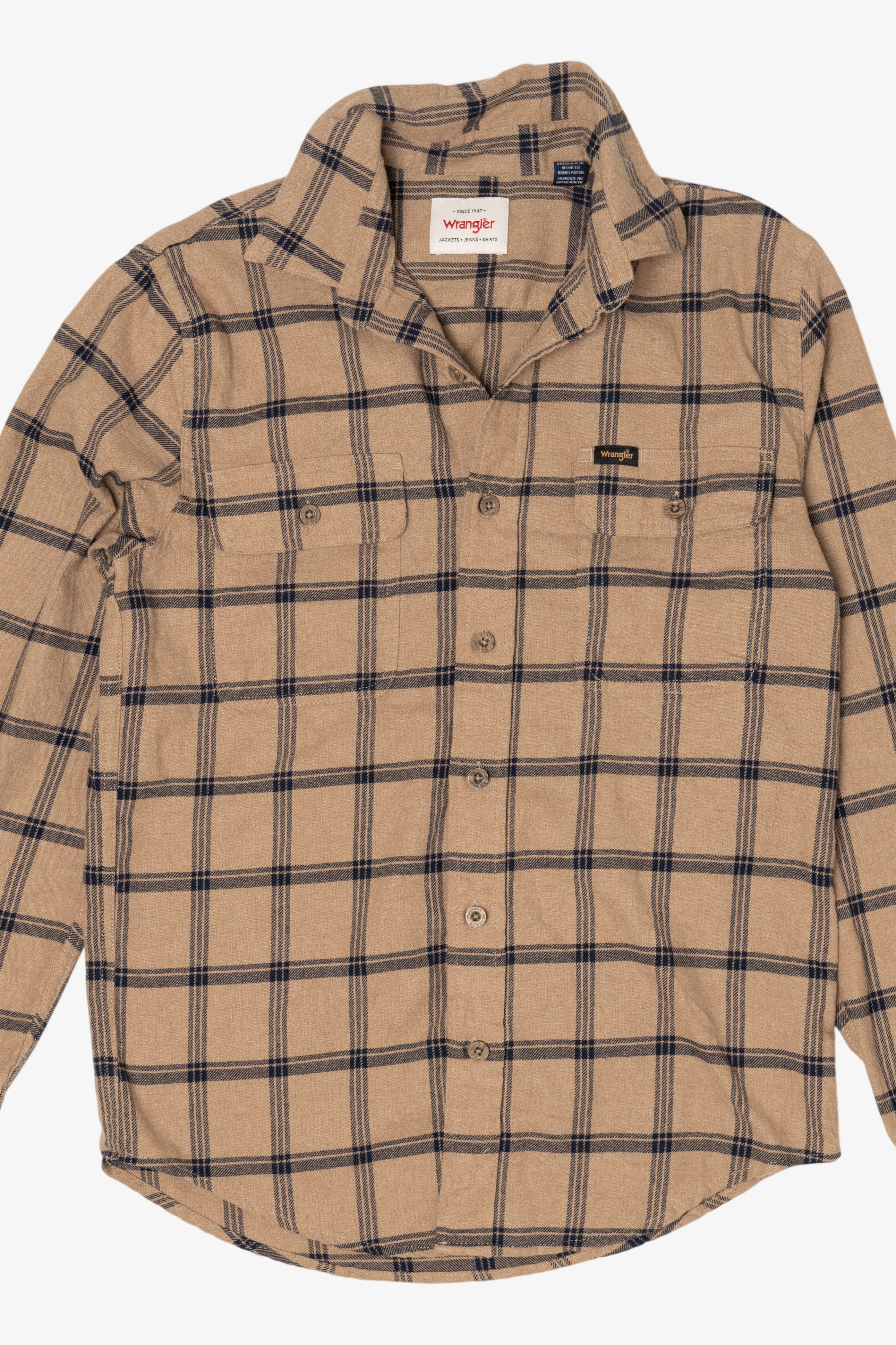 Light Brown Wrangler Flannel Shirt (2010s)