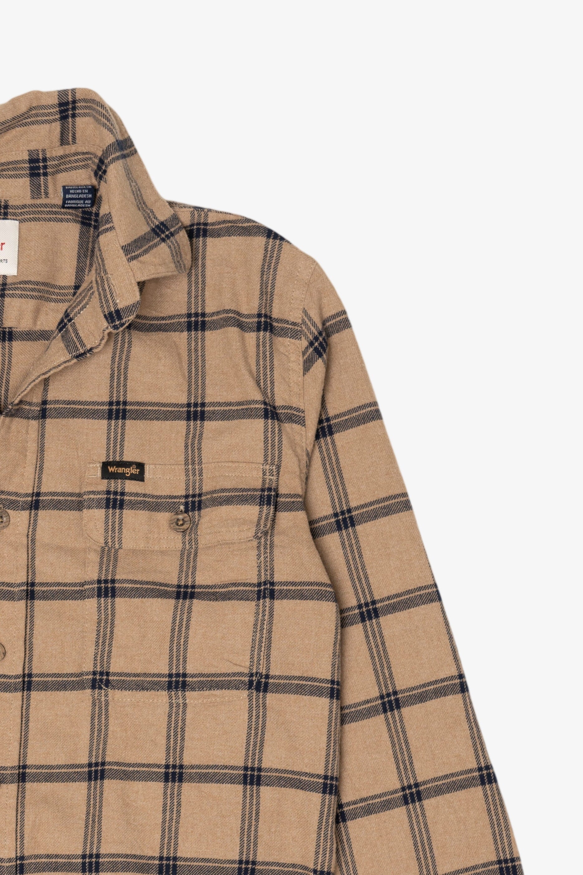 Light Brown Wrangler Flannel Shirt (2010s)