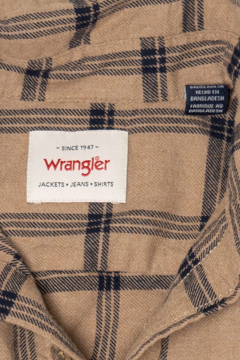Light Brown Wrangler Flannel Shirt (2010s)