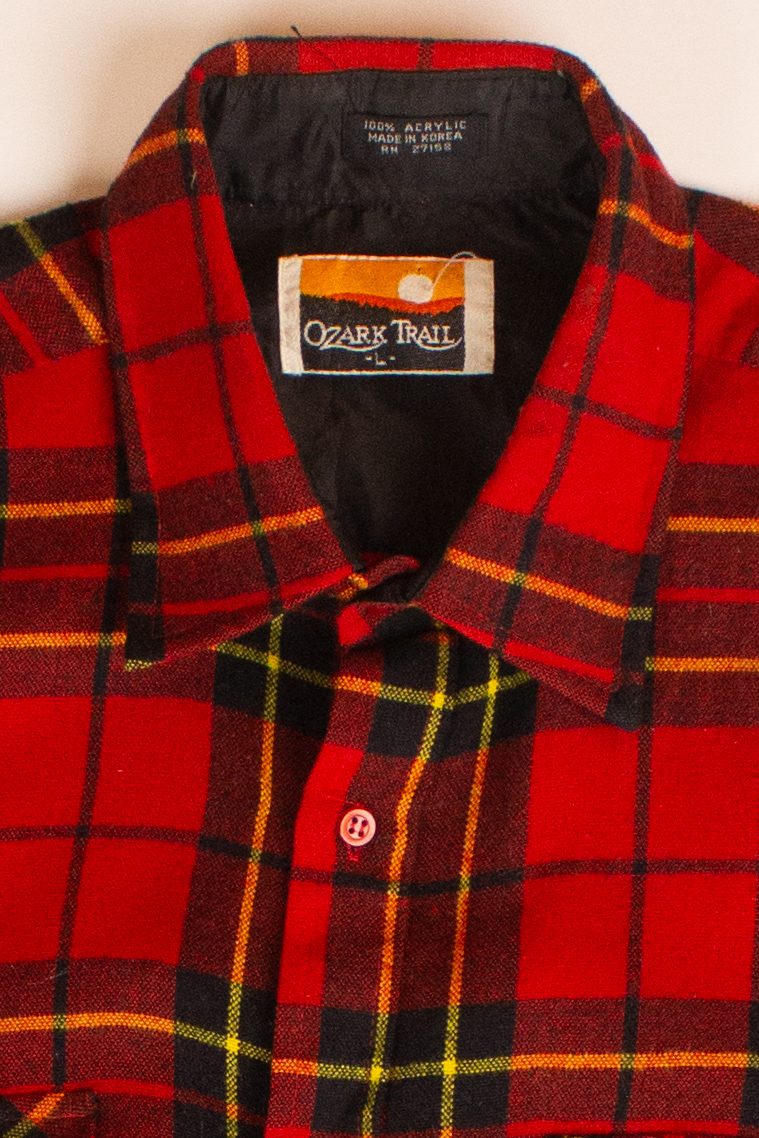 Vintage Red Ozark Trail Flannel Shirt (1990s)