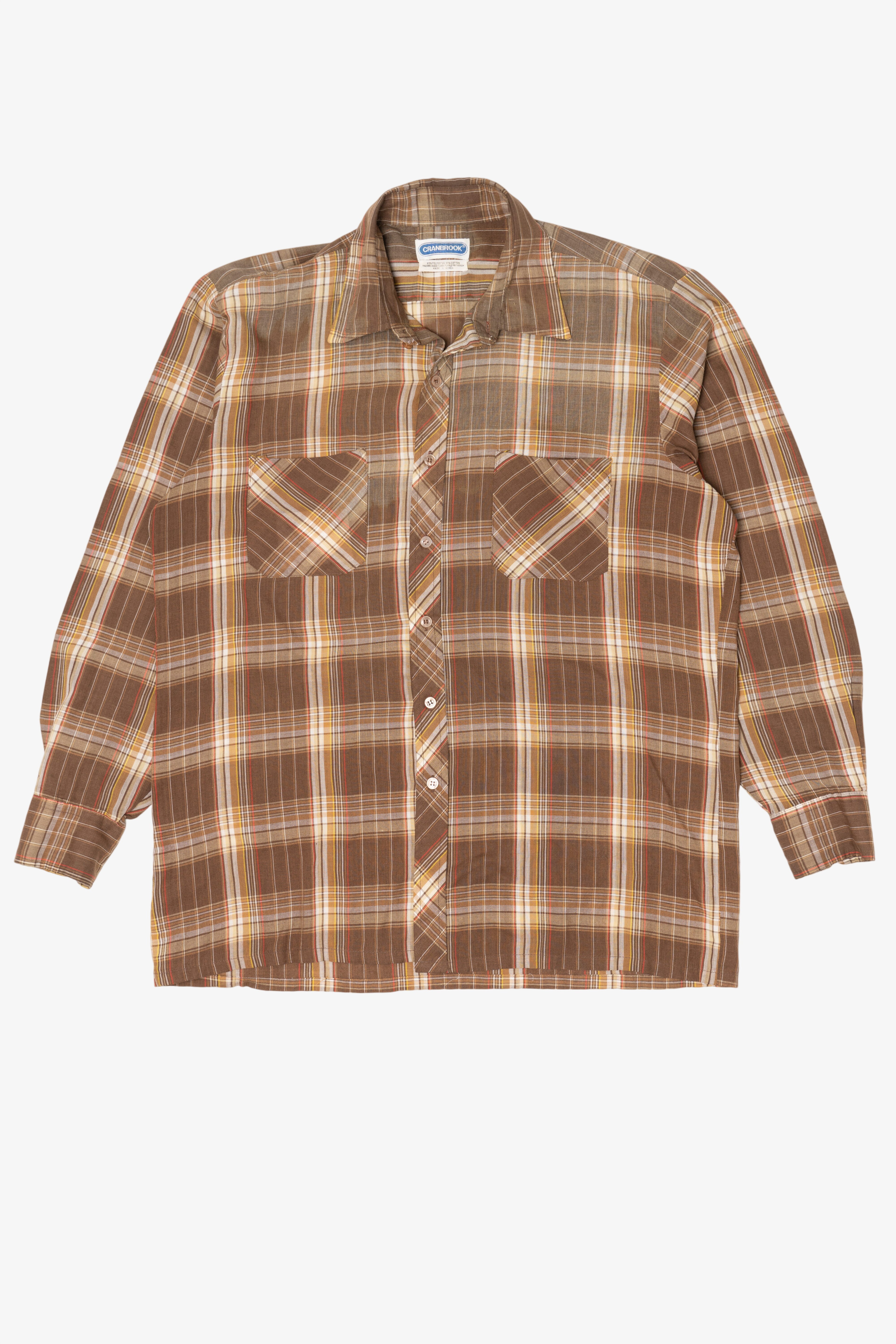 Vintage Brown Cranbrook Button Up Shirt (1990s)