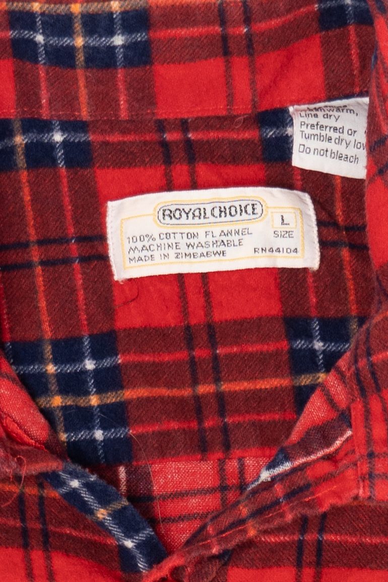 Vintage Red Royal Tee Flannel Shirt (1990s)