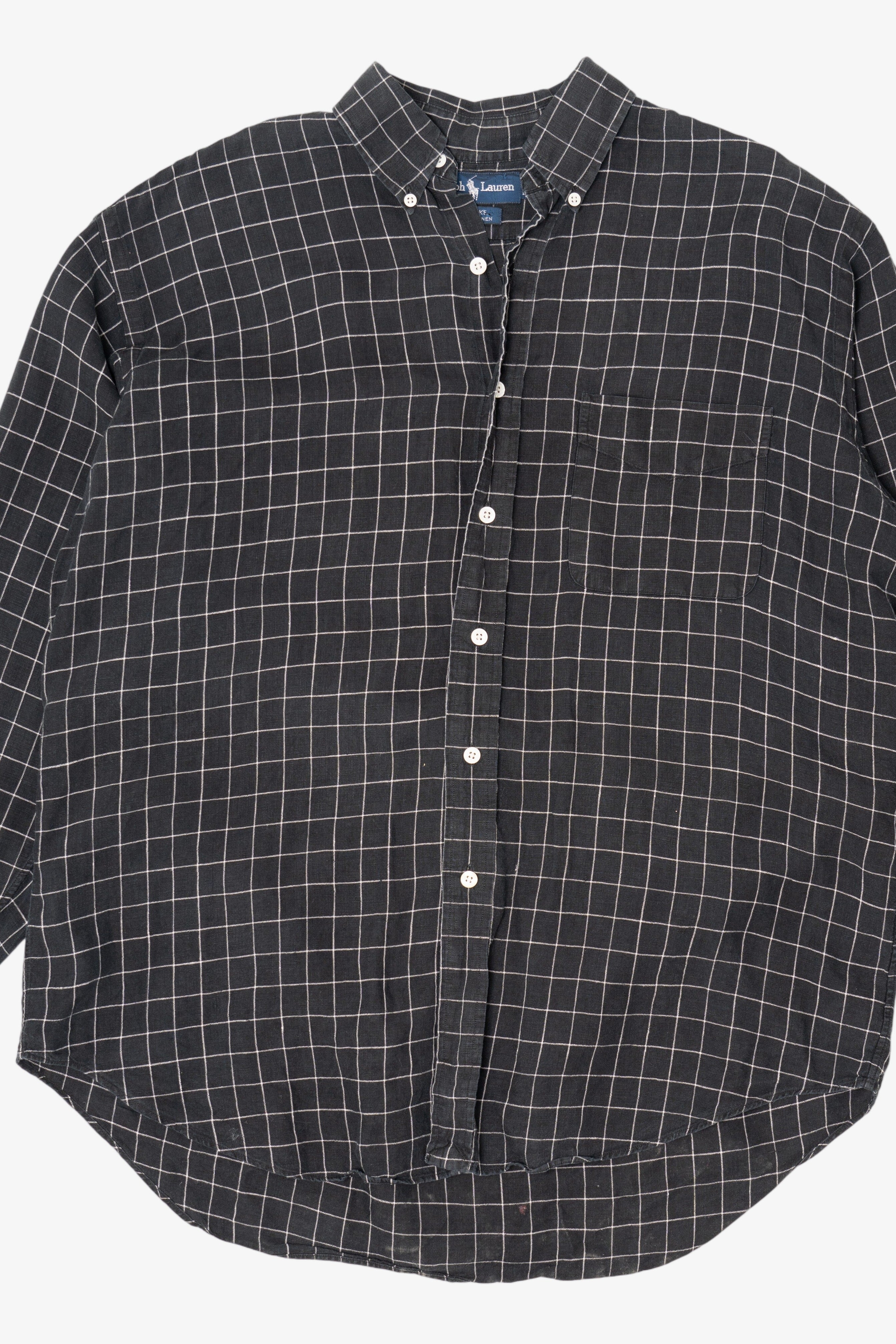Vintage Dark Gray Ralph Lauren Button-Up Shirt (1990s)