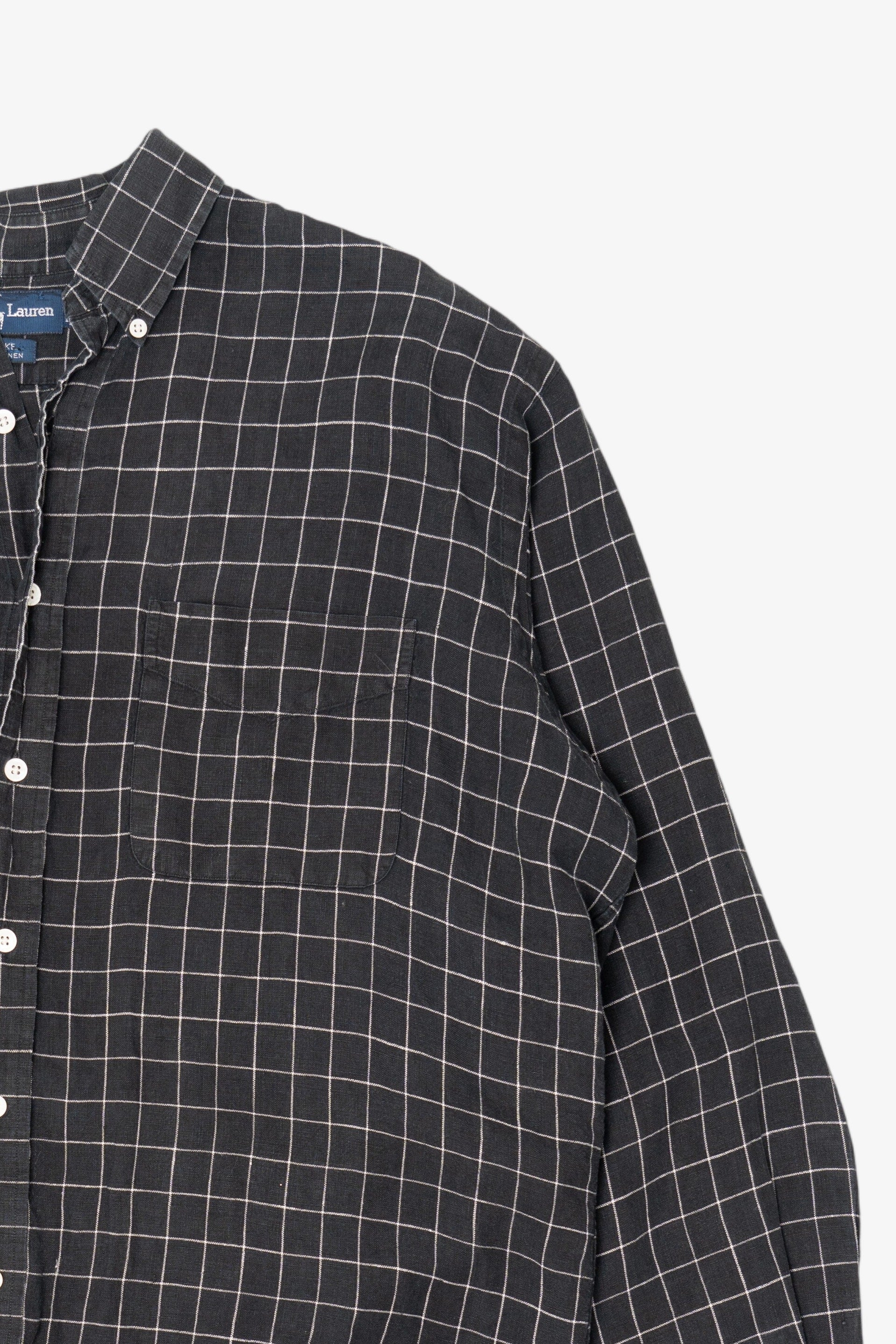 Vintage Dark Gray Ralph Lauren Button-Up Shirt (1990s)