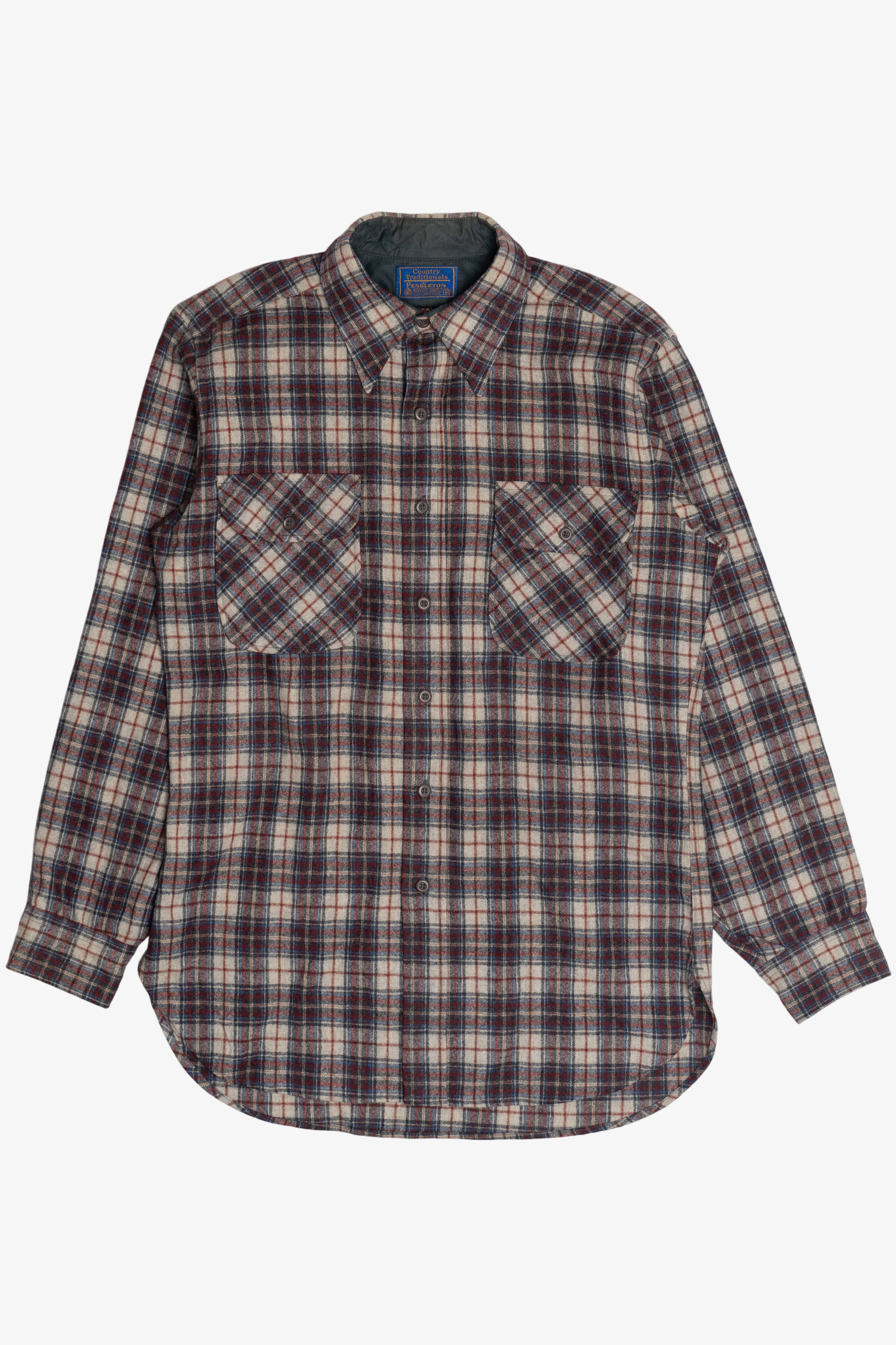Vintage Pendleton Country Traditionals Double Pocket Wool Flannel Button Up (1990s)