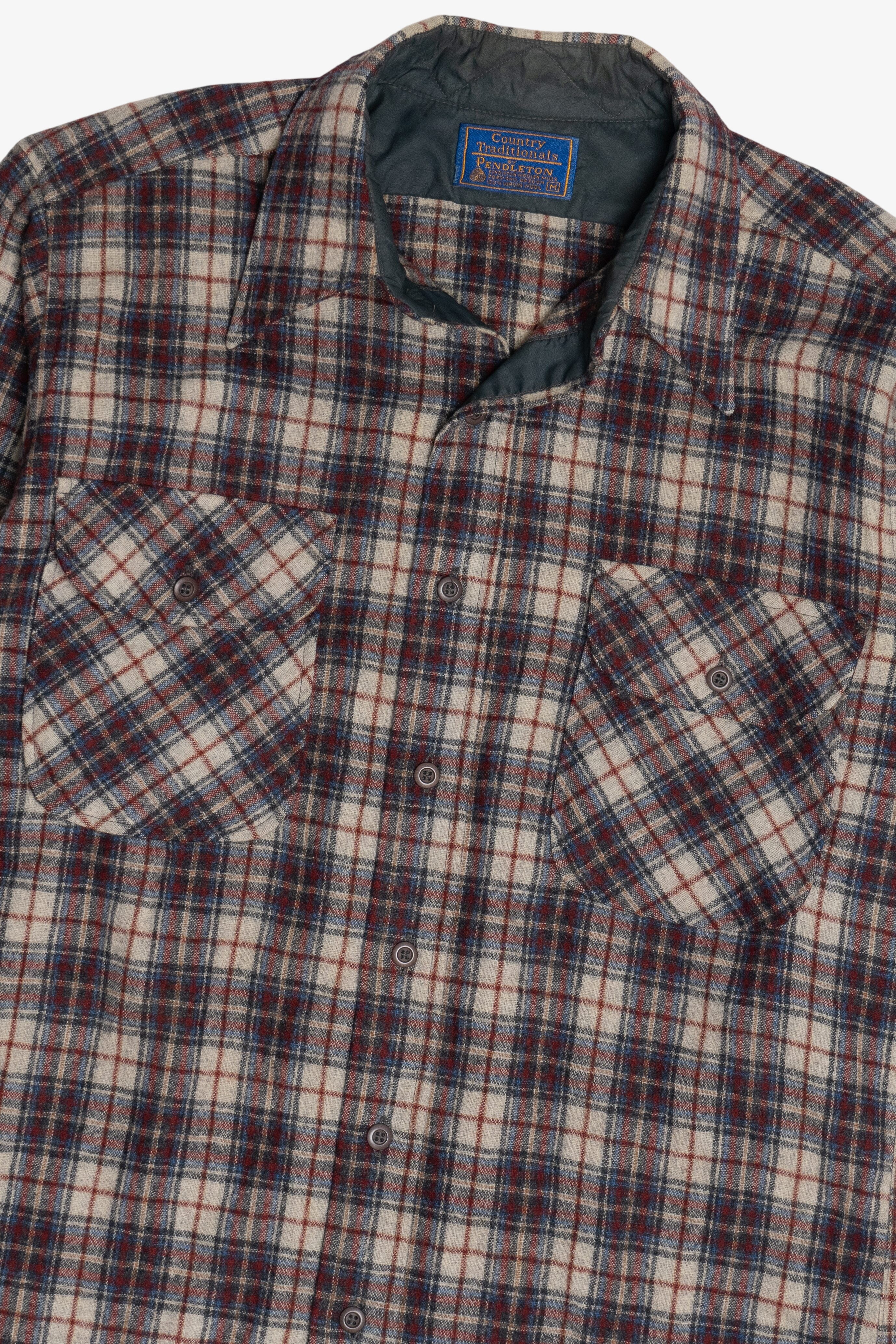 Vintage Pendleton Country Traditionals Double Pocket Wool Flannel Button Up (1990s)