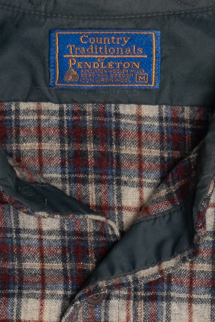 Vintage Pendleton Country Traditionals Double Pocket Wool Flannel Button Up (1990s)