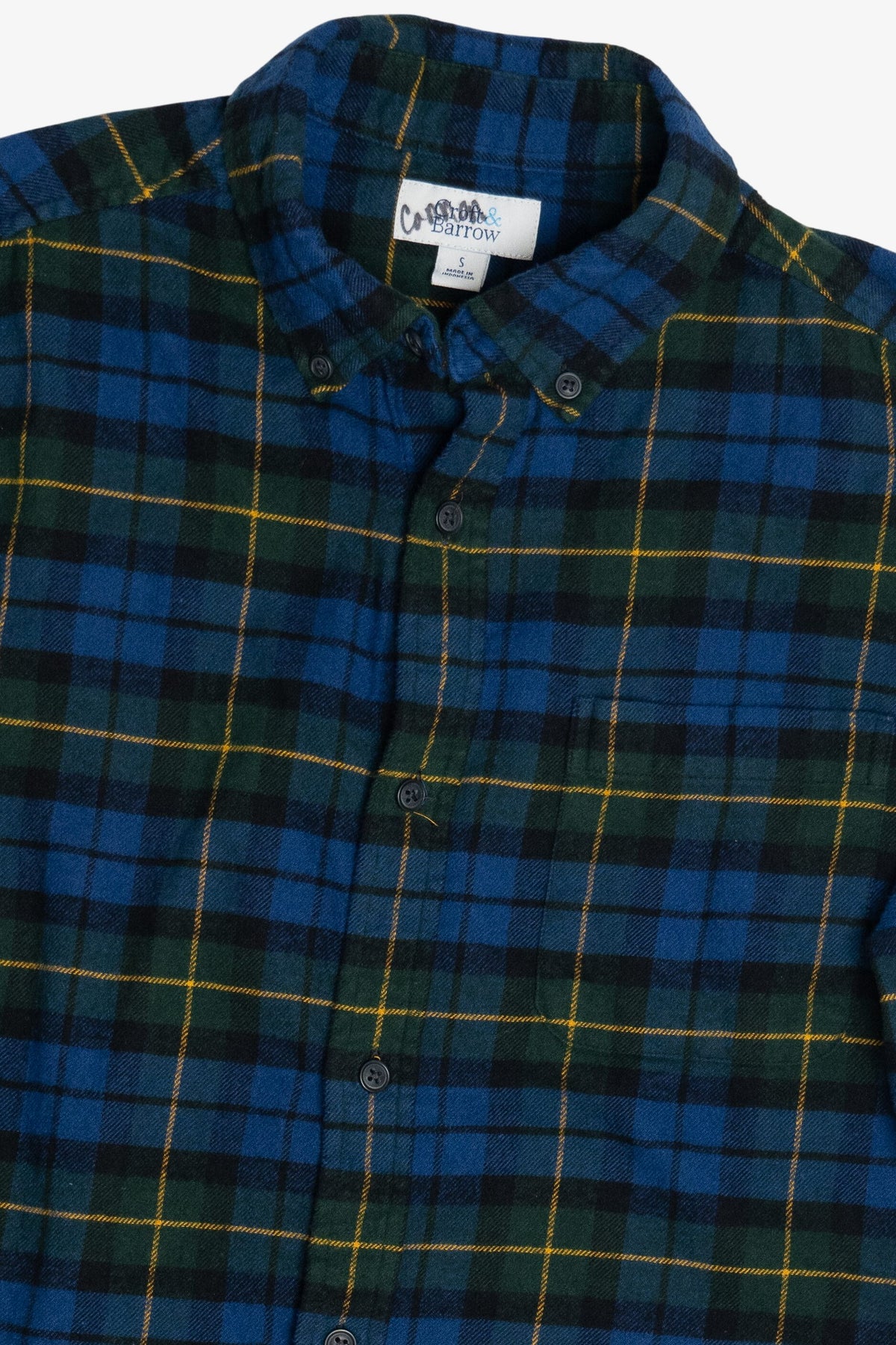 Blue Croft & Barrow Cotton Flannel Button Up (2010s)