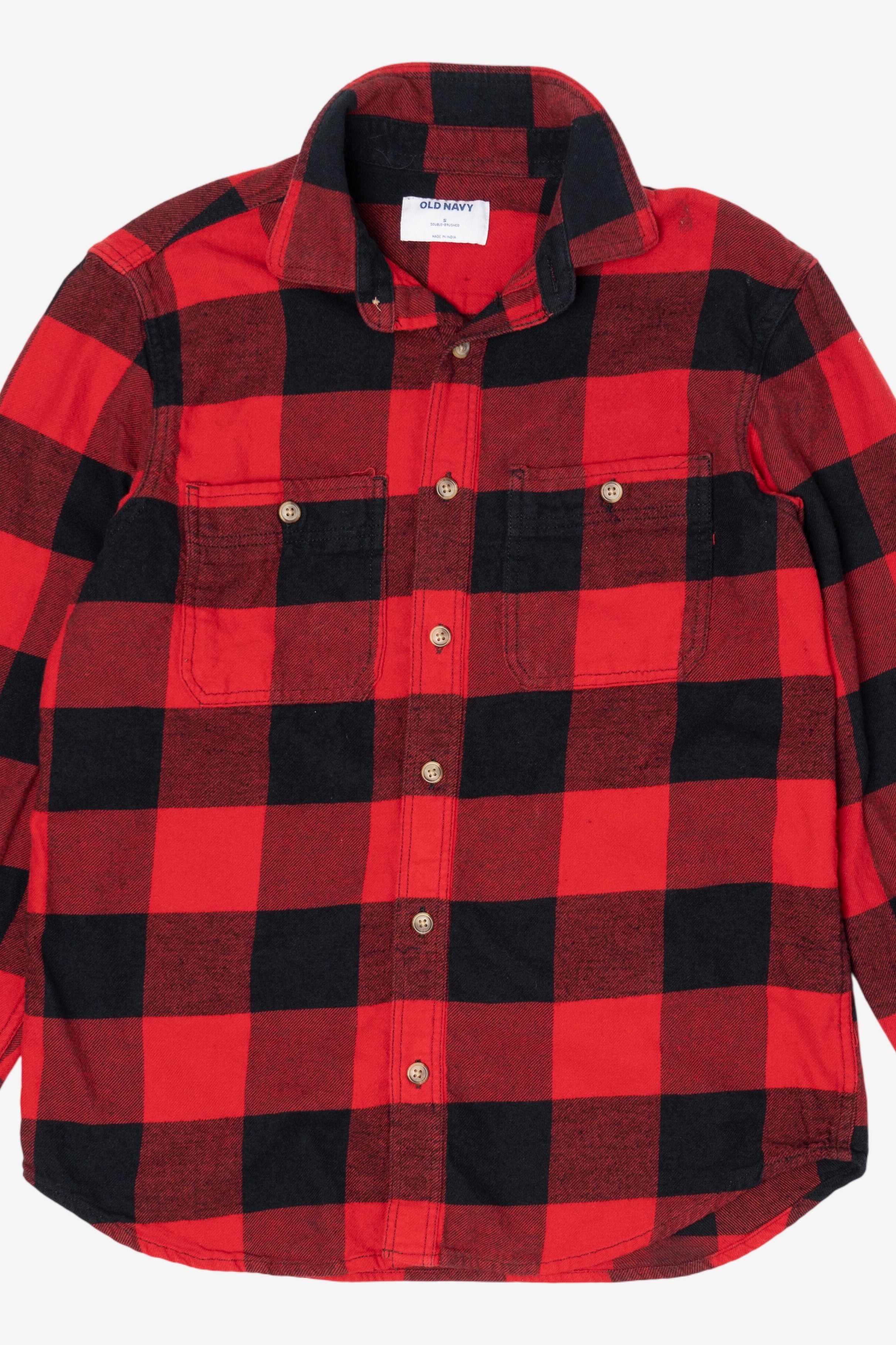 Old Navy Red Checkered Flannel Shirt