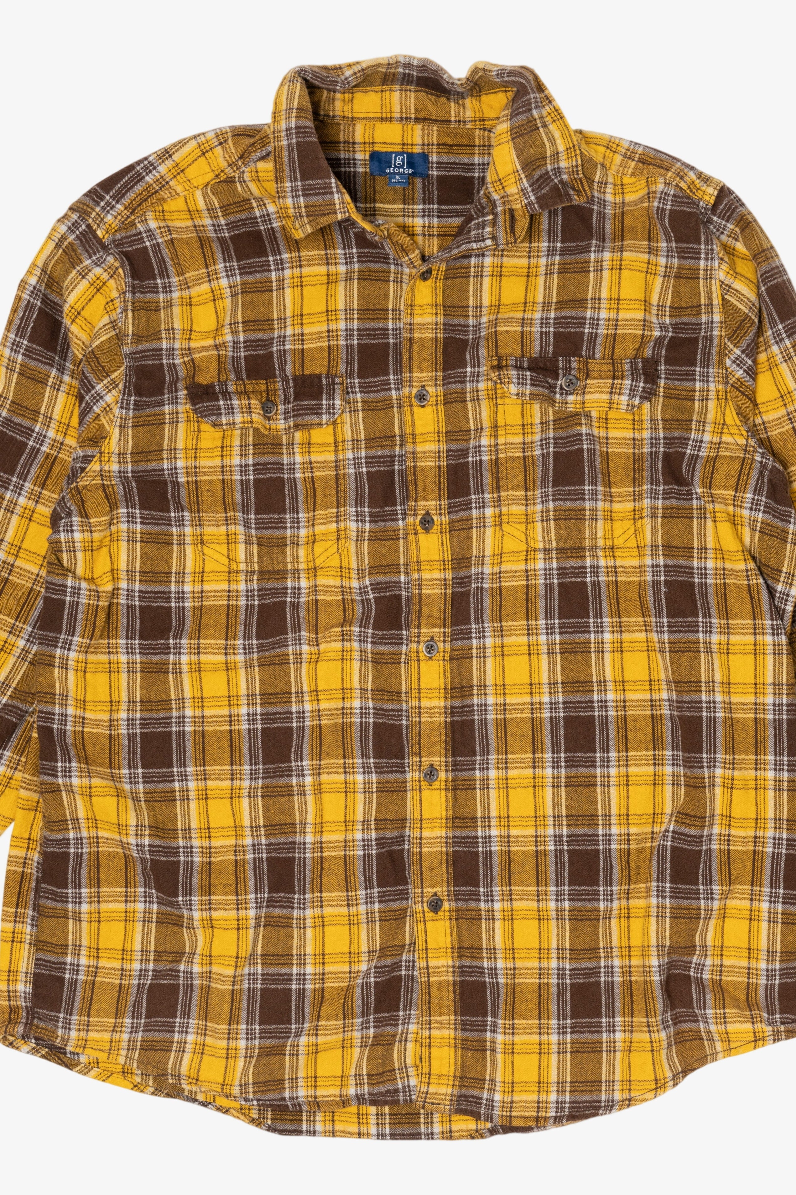 Yellow And Brown George Flannel Shirt