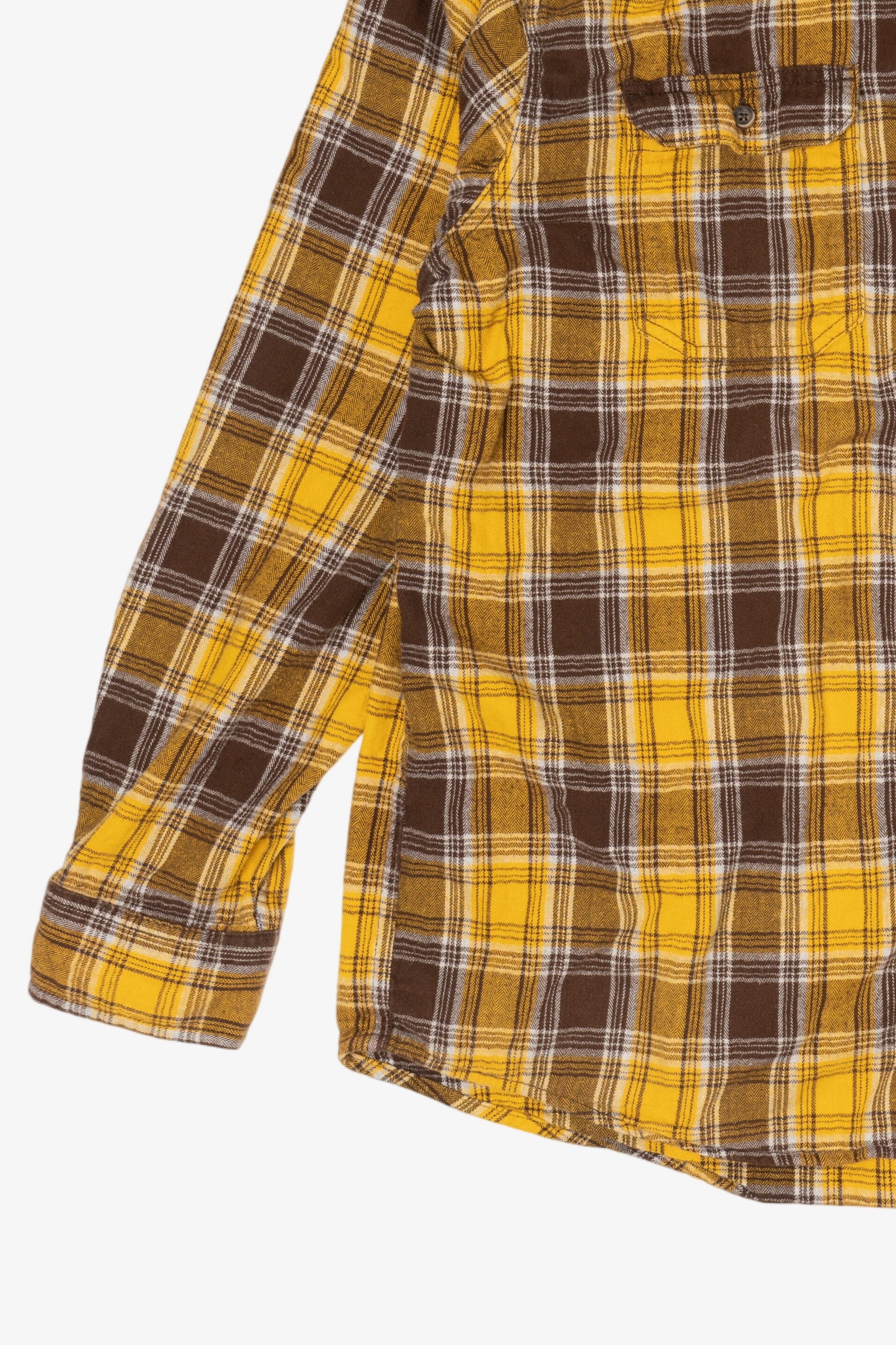 Yellow And Brown George Flannel Shirt