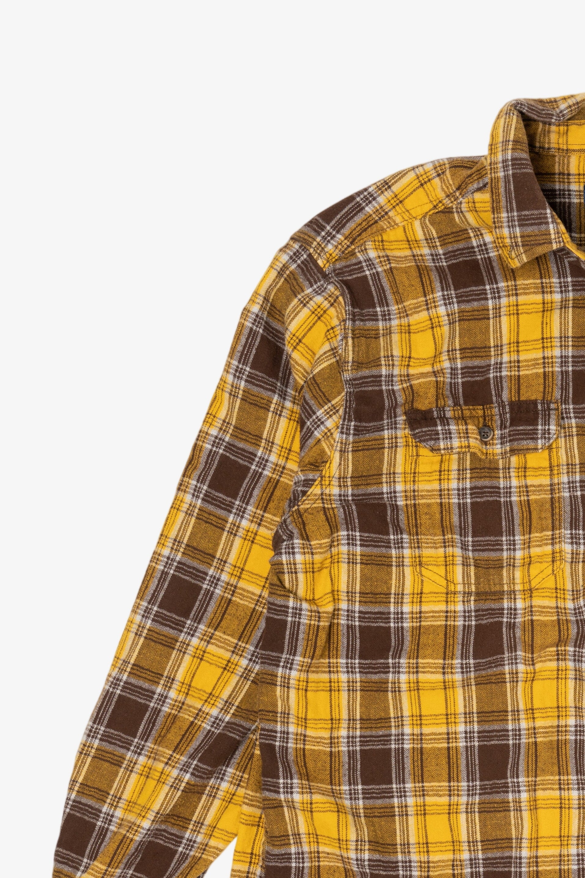Yellow And Brown George Flannel Shirt