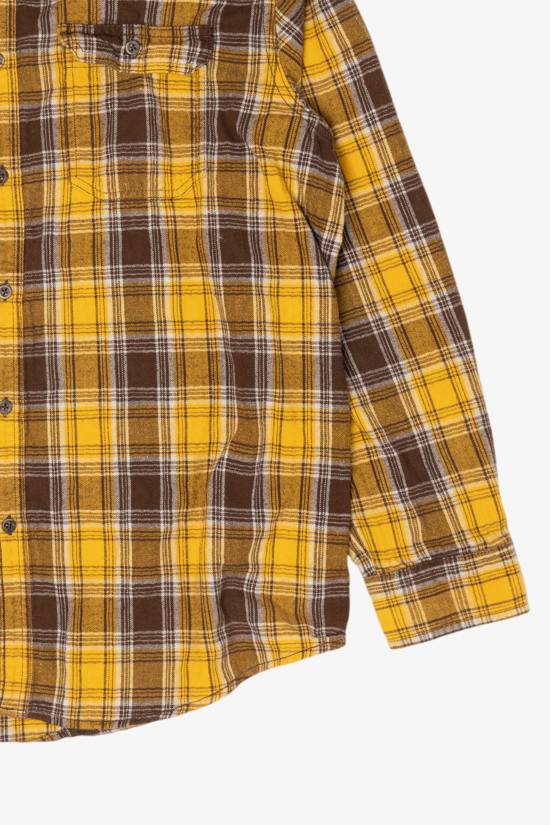 Yellow And Brown George Flannel Shirt
