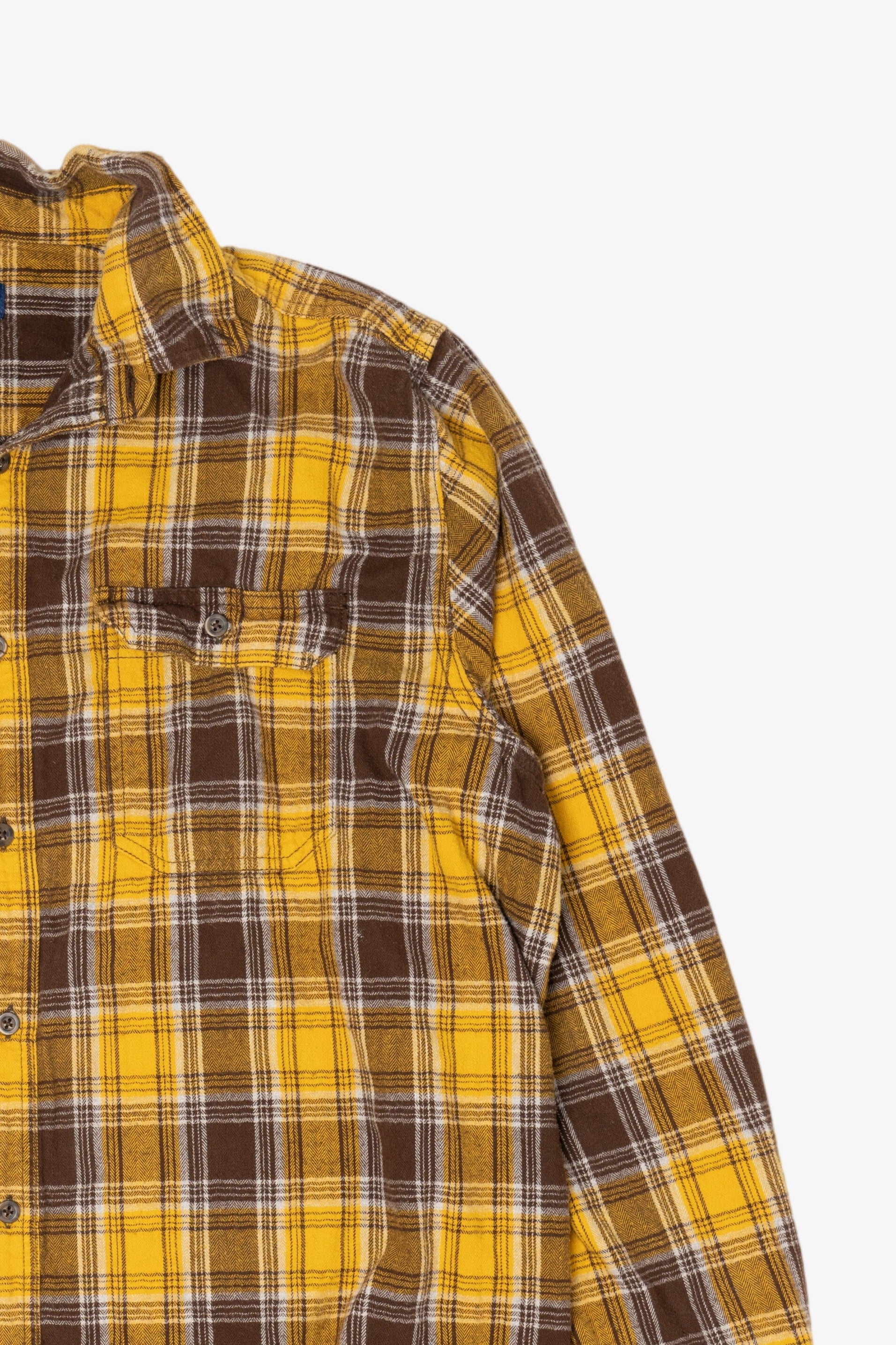 Yellow And Brown George Flannel Shirt