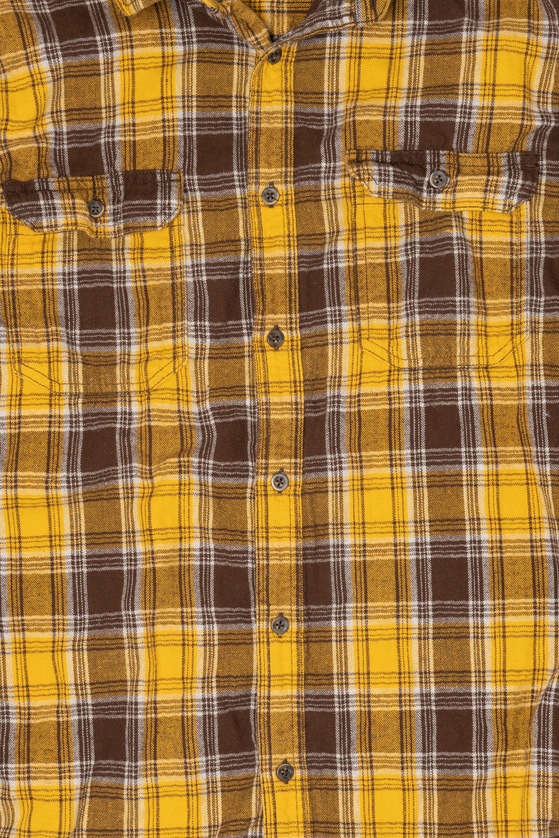 Yellow And Brown George Flannel Shirt