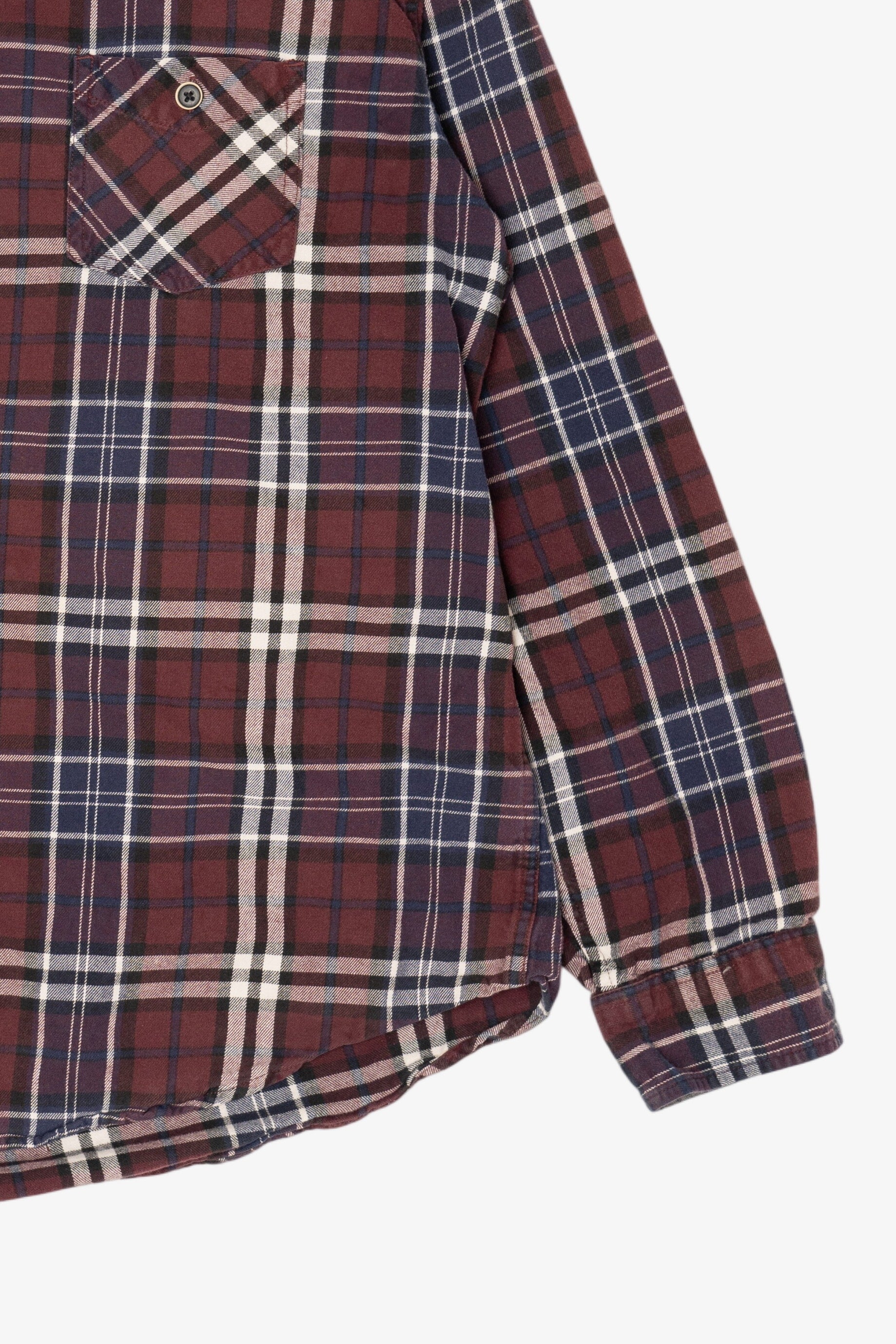Burgundy Weatherproof Flannel Shirt