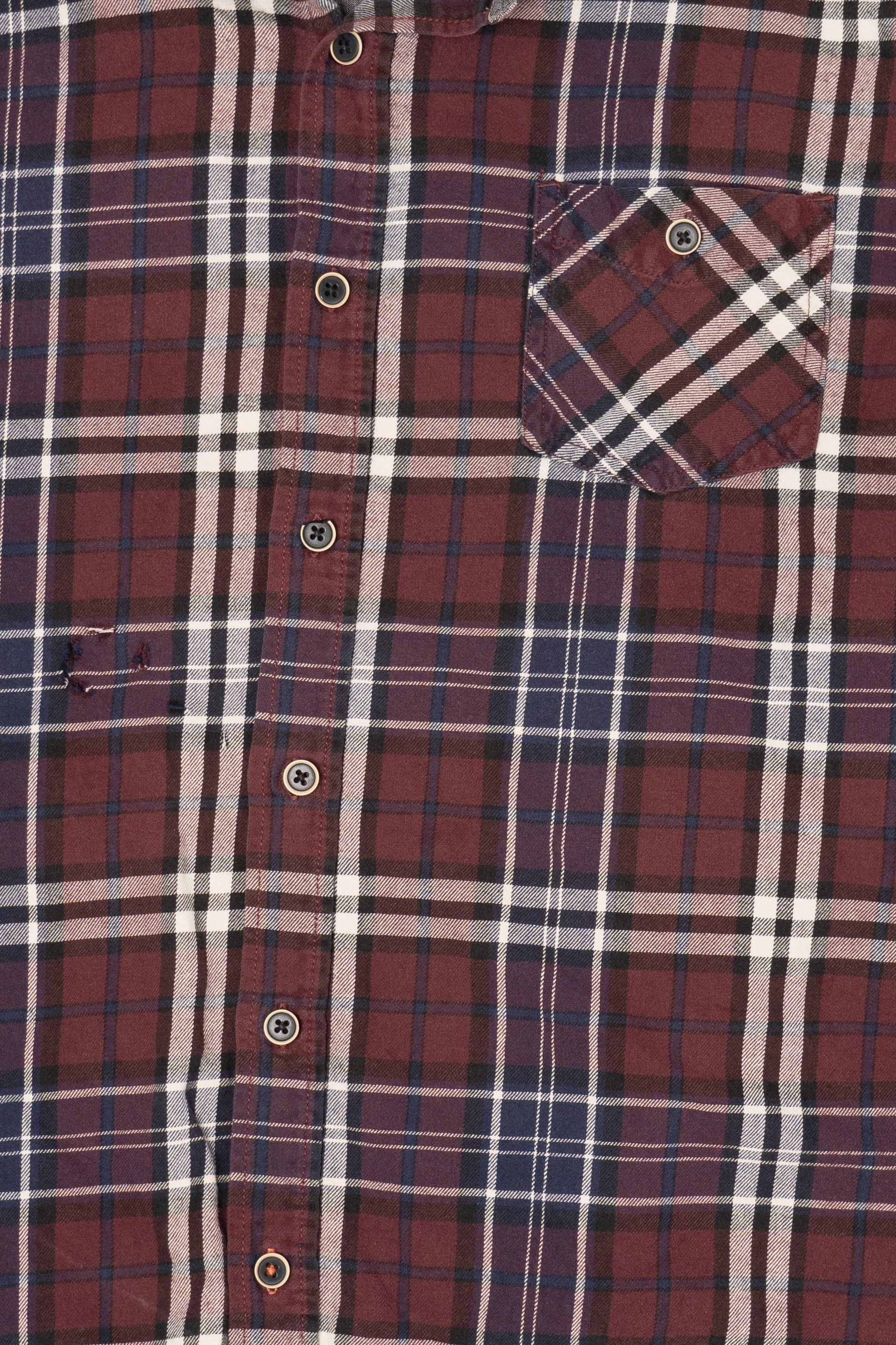 Burgundy Weatherproof Flannel Shirt