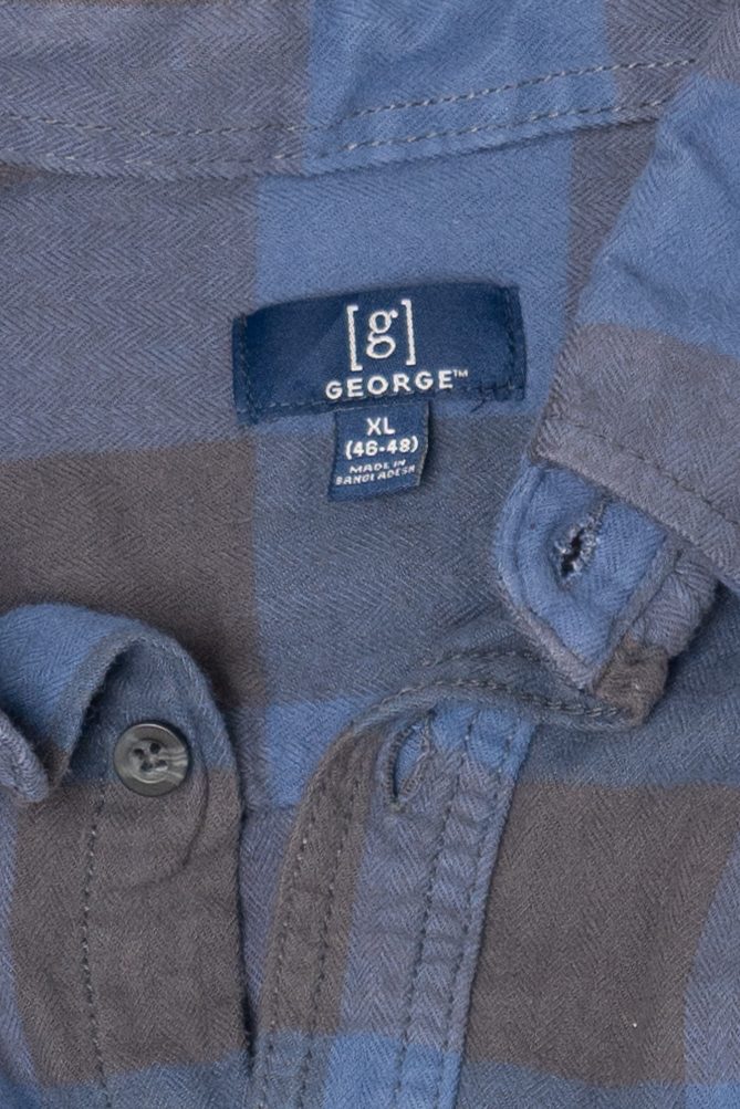Blue George Flannel Shirt