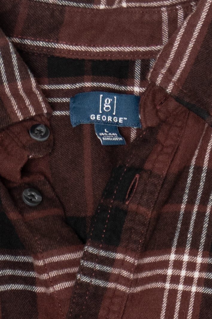 Brown George Flannel Shirt