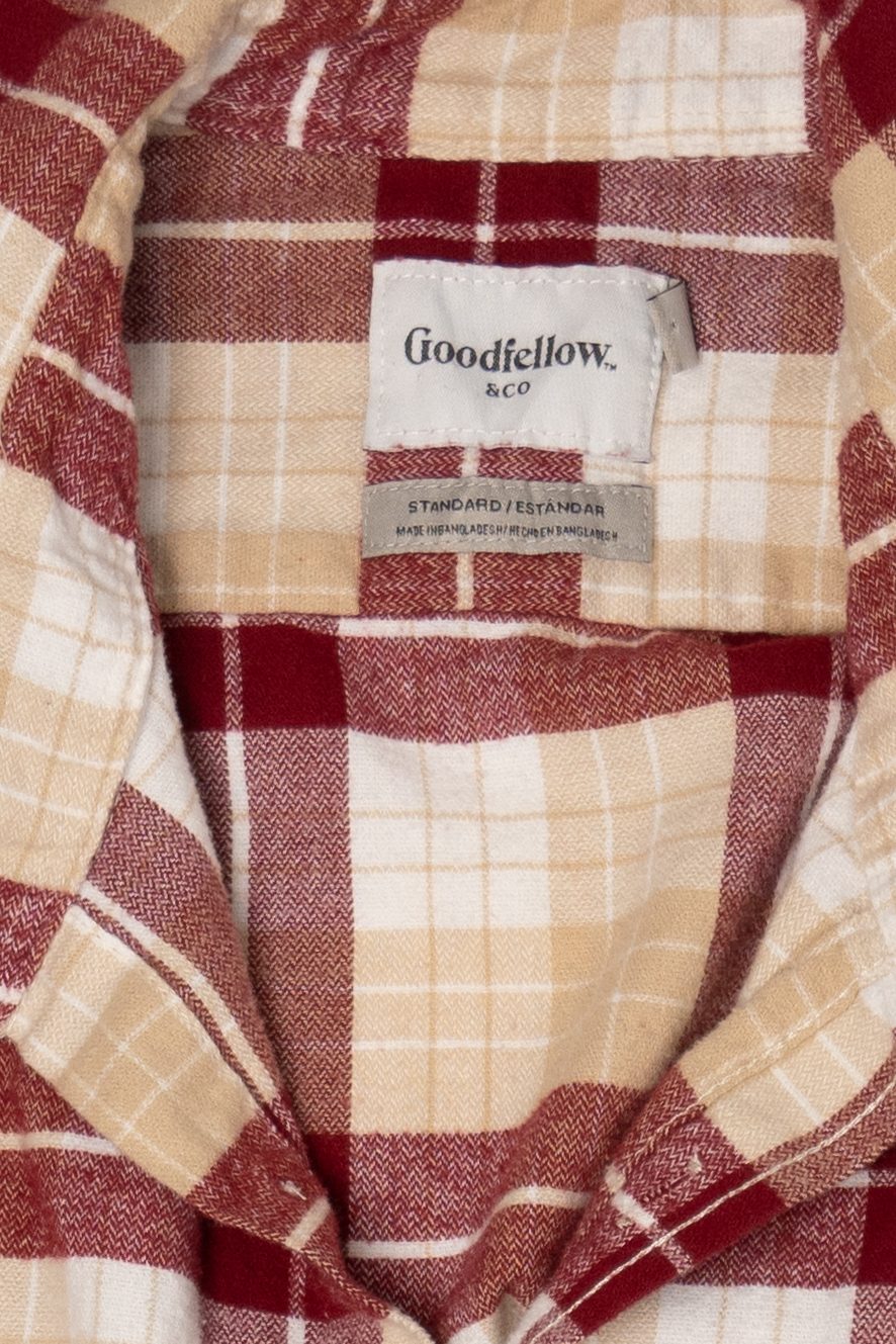 Red And Beige Goodfellow Flannel Shirt (2020s)