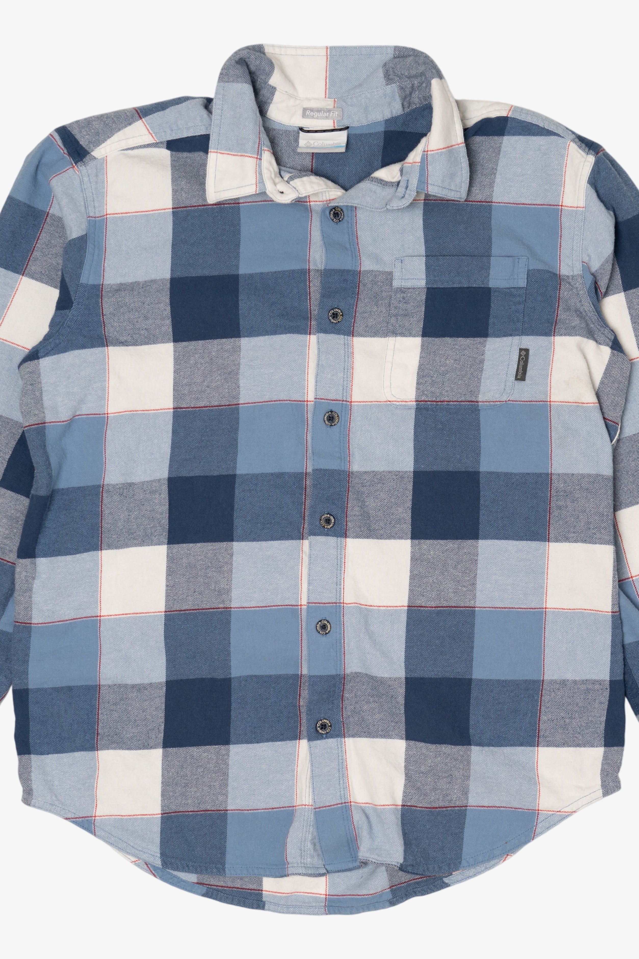 Blue Columbia Flannel Shirt