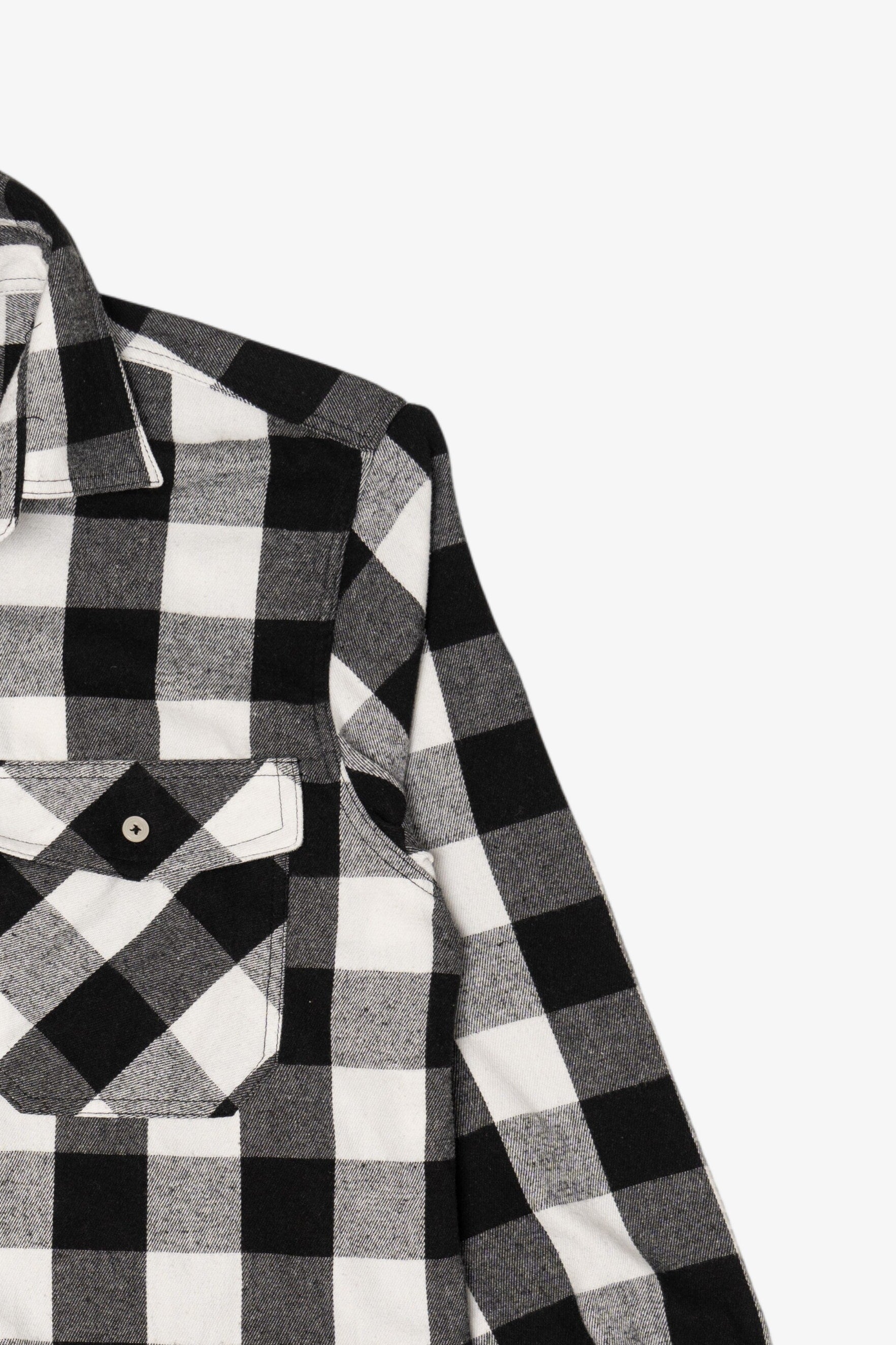 Black And White Checkered Flannel Shirts