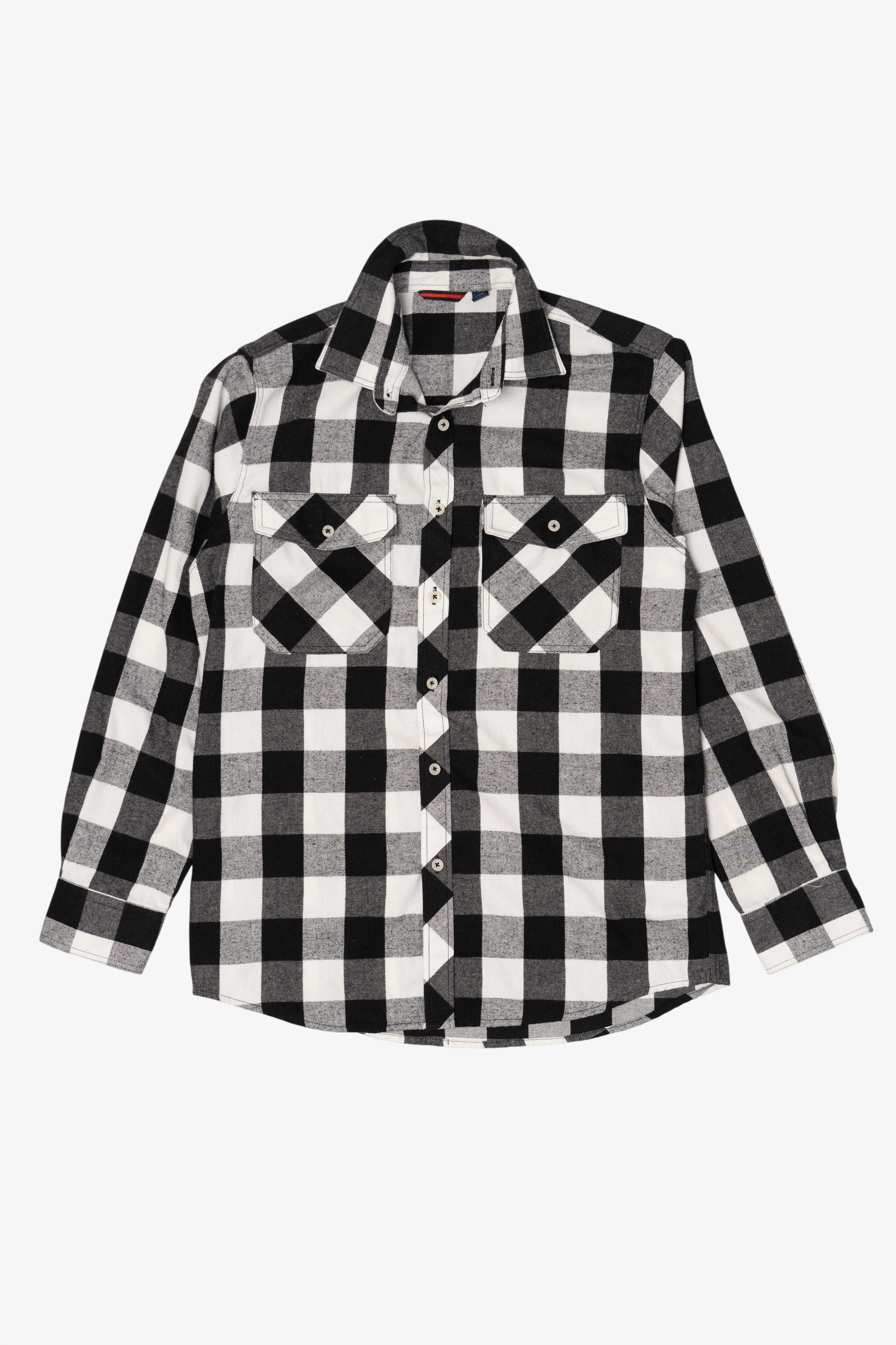 Black And White Checkered Flannel Shirts