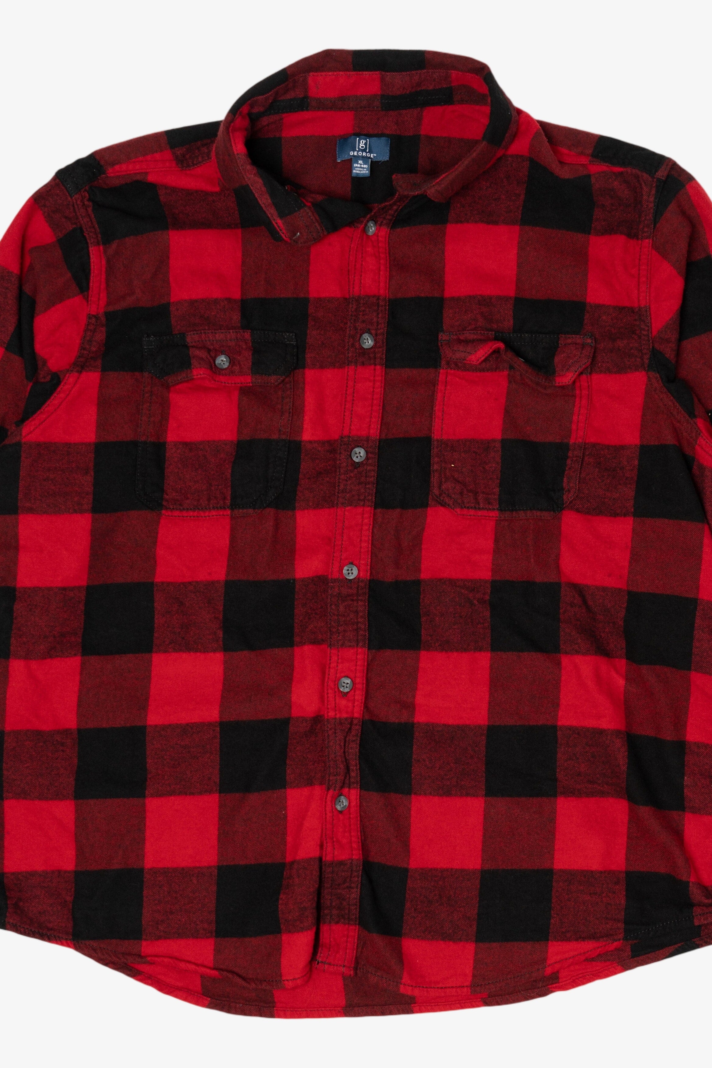 Red Checkered George Flannel Shirt