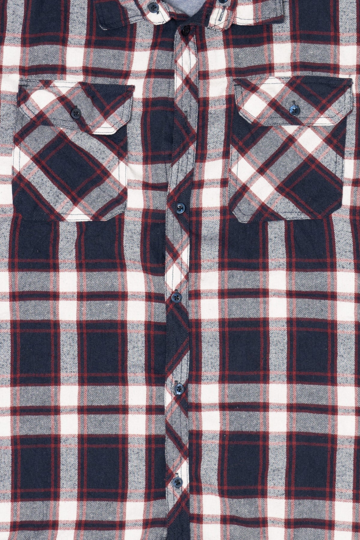 Navy Blue Silver Jeans Co. Flannel Shirt