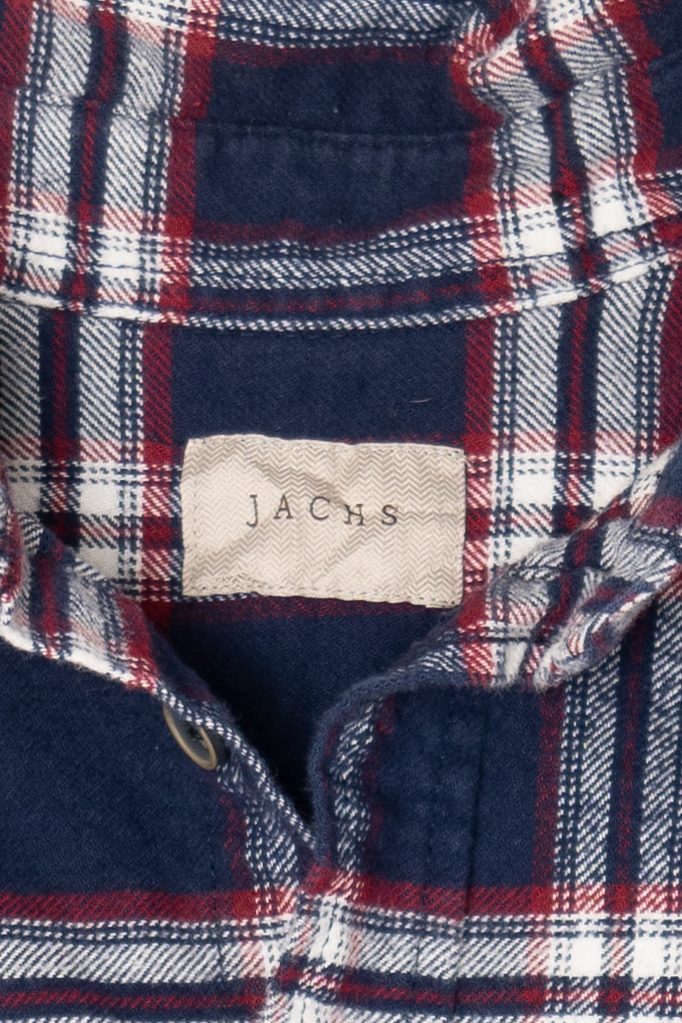 Navy Blue Jachs Flannel Shirt
