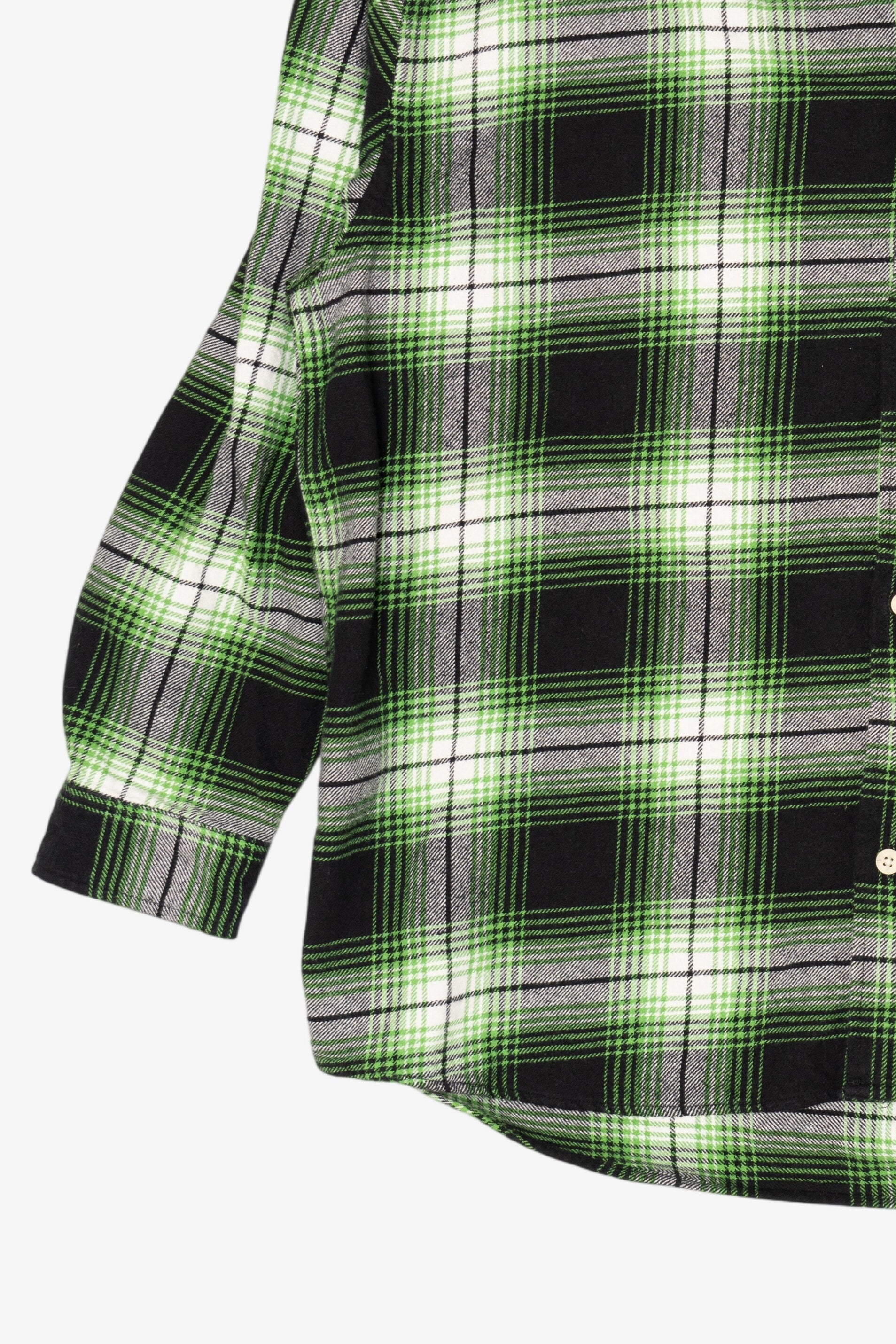Green And Black H&M Flannel Shirt