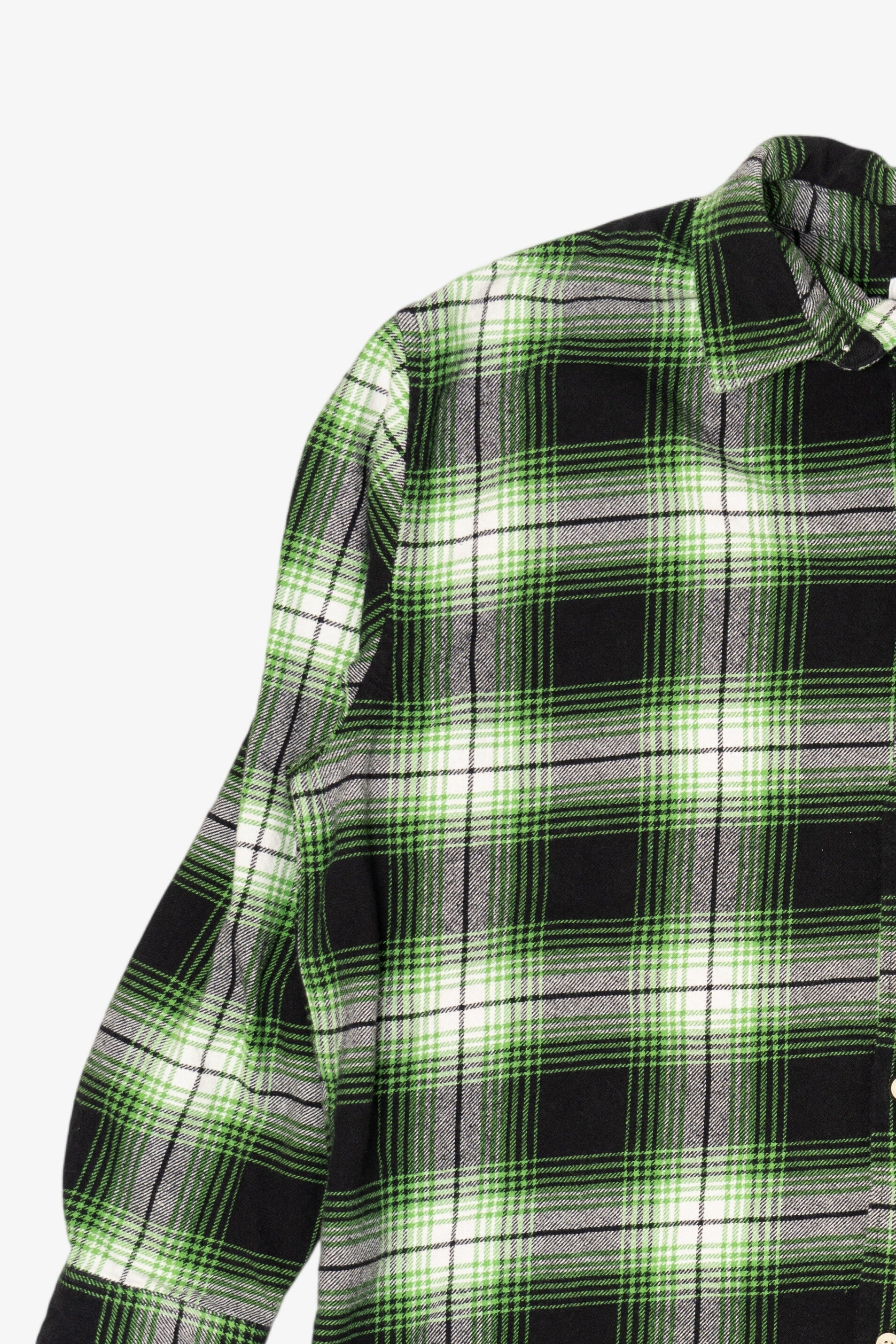 Green And Black H&M Flannel Shirt